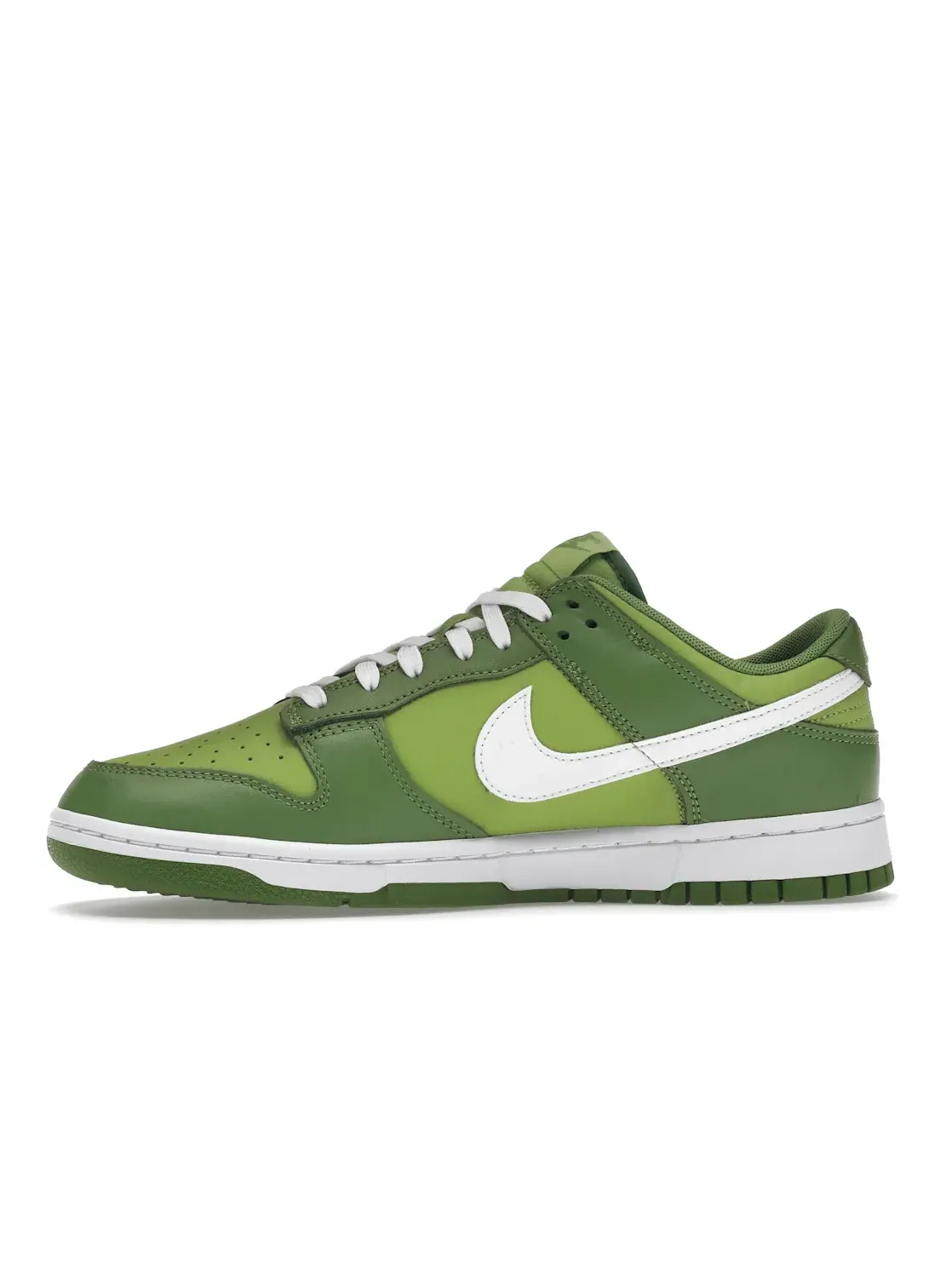 Мужские кроссовки с гладкой кожи Nike Dunk Low — изображение 3 из 4, белый-зеленый