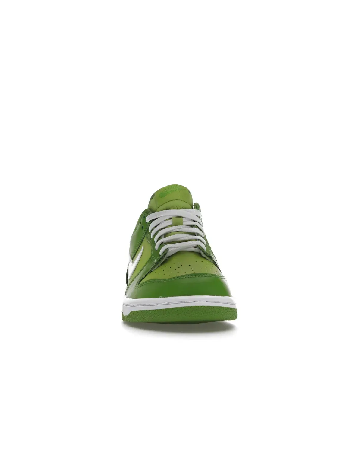 Детские кроссовки с перфорированным носком Nike Dunk Low Nike — изображение 2 из 4, белый/зеленый