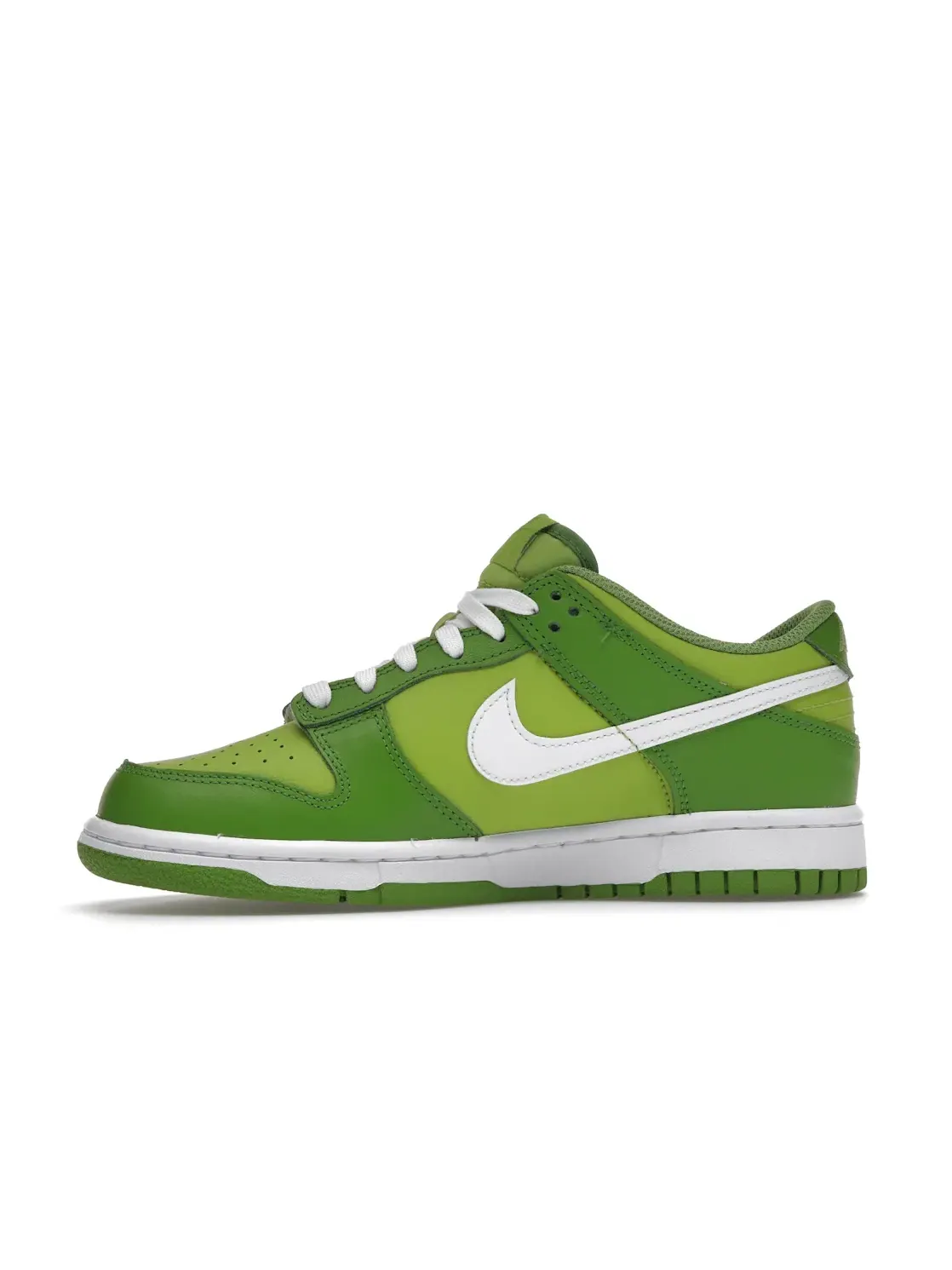 Детские кроссовки с перфорированным носком Nike Dunk Low Nike — изображение 3 из 4, белый/зеленый