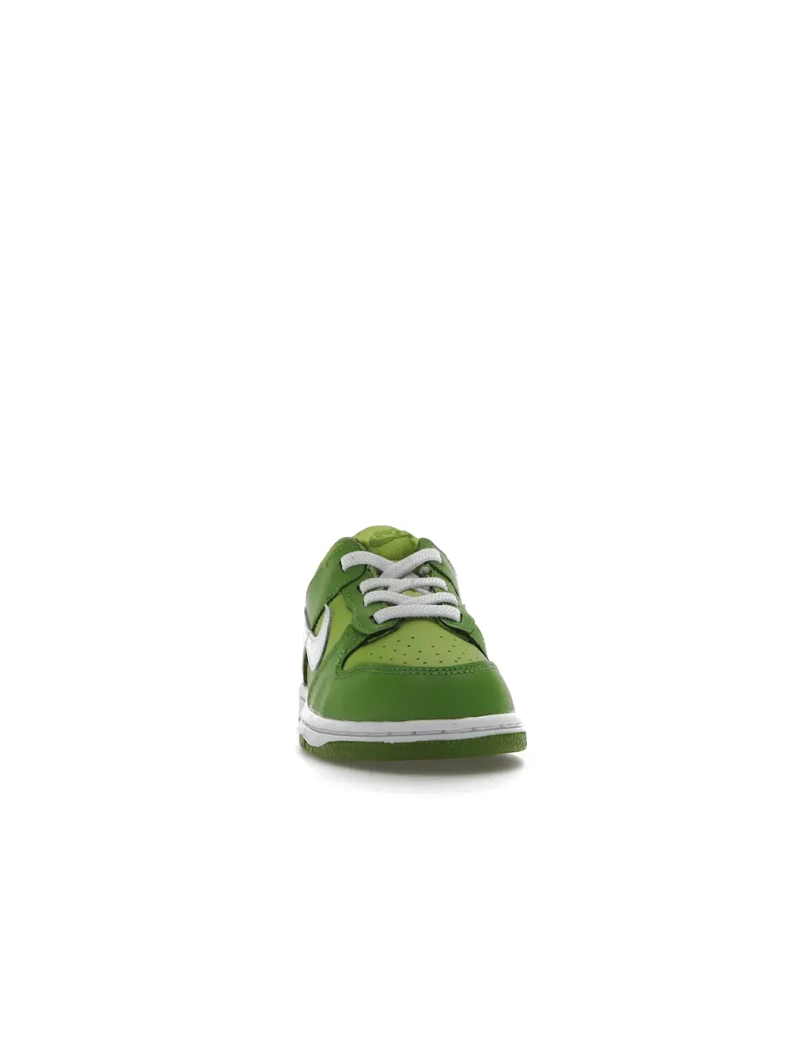 Детские кроссовки с зеленым верхом Nike Dunk Low Nike — изображение 2 из 4, белый зеленый