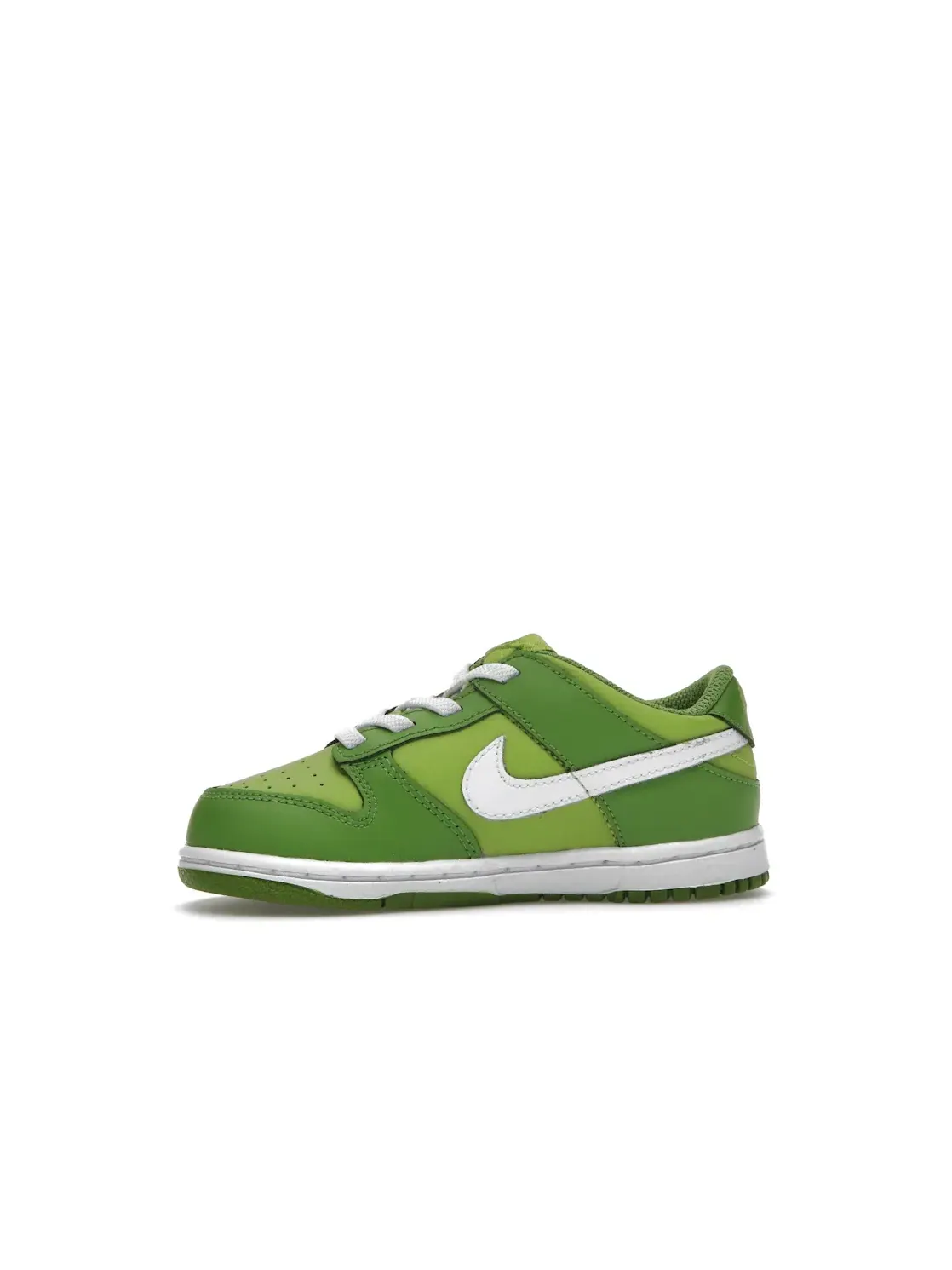 Детские кроссовки с зеленым верхом Nike Dunk Low Nike — изображение 3 из 4, белый зеленый