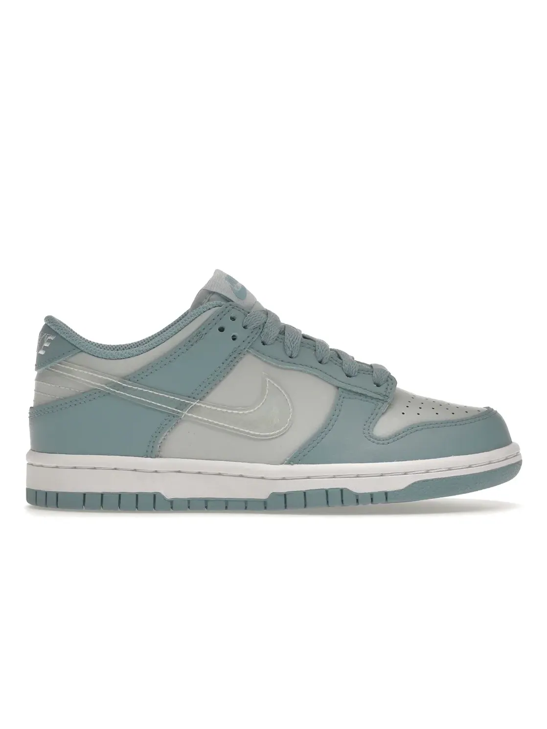 Детские кроссовки с принтом Nike Dunk Low Nike — изображение 1 из 4, синий/белый/прозрачный