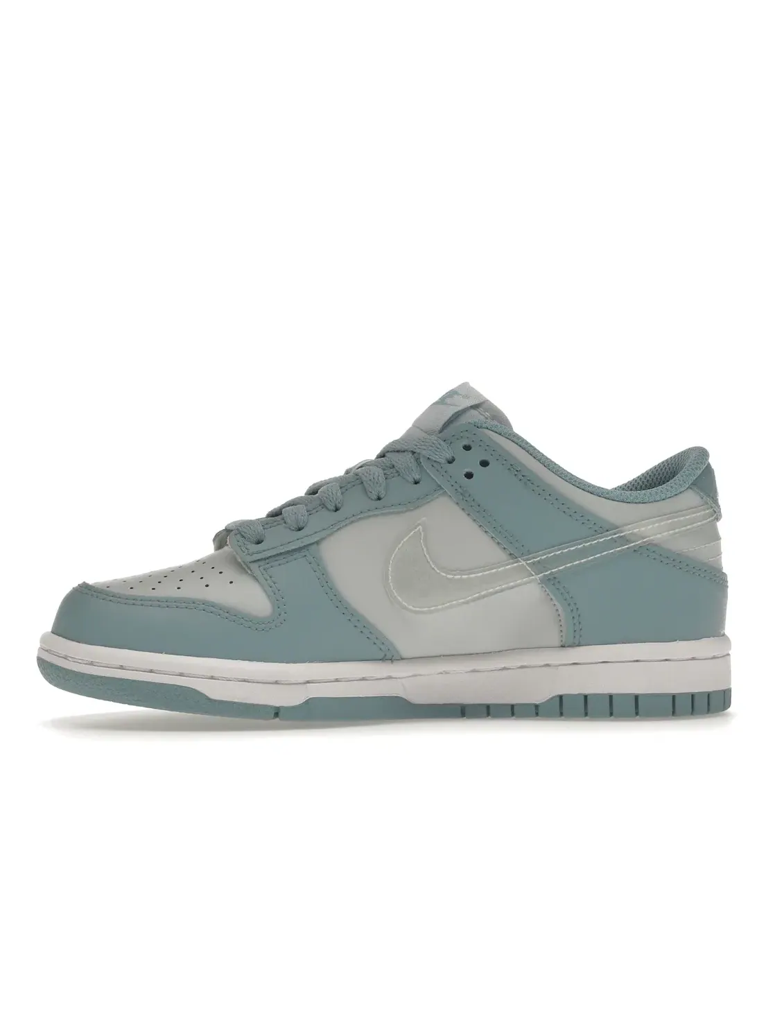 Детские кроссовки с принтом Nike Dunk Low Nike — изображение 3 из 4, синий/белый/прозрачный