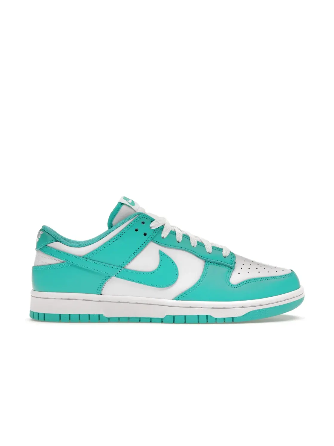 Мужские кроссовки с контрастными вставками Nike Dunk Low — изображение 1 из 4, белый/прозрачный/белый