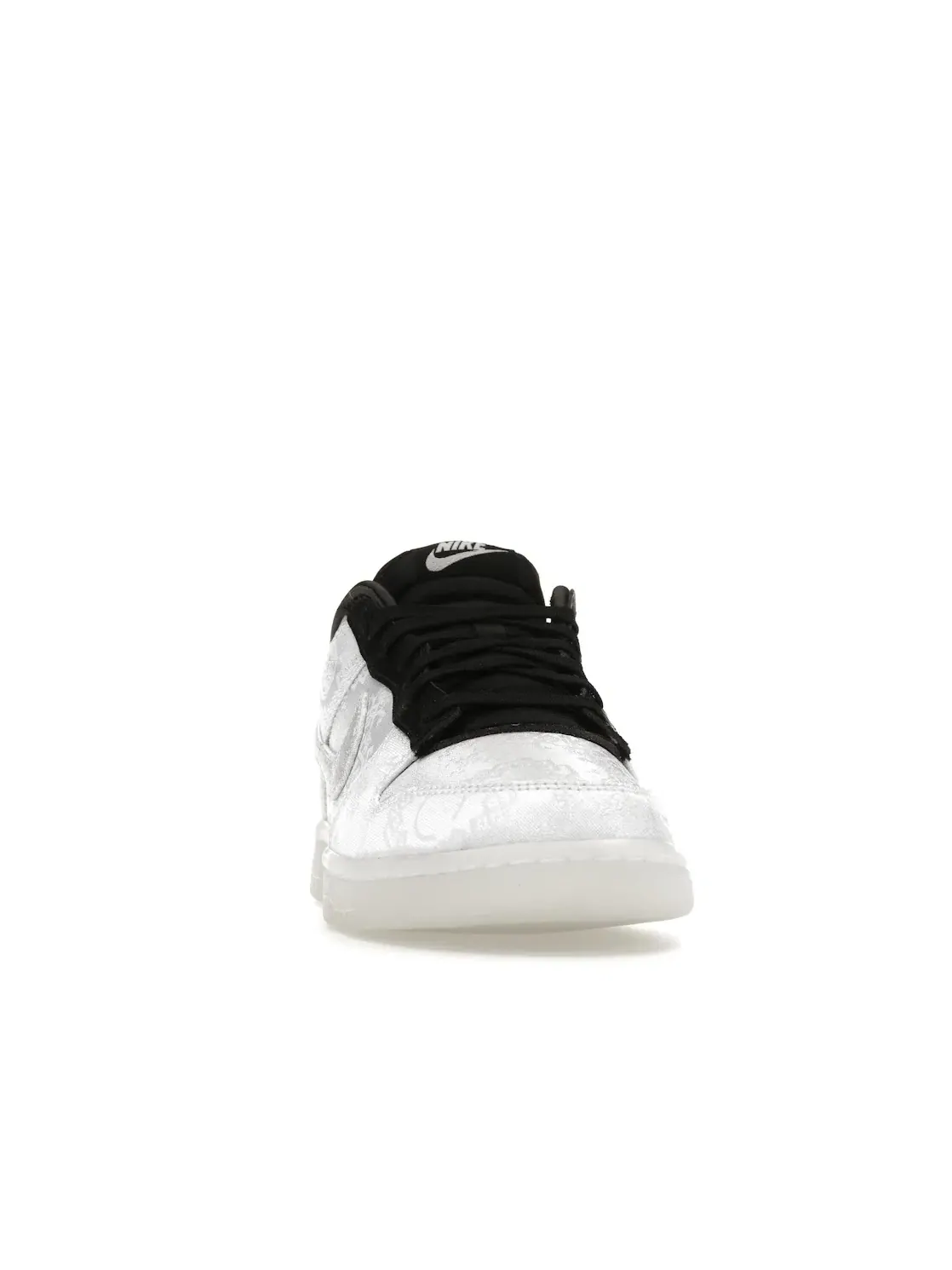 Мужские кроссовки с тирируемым верхом Nike Dunk Low CLOT Fragment Nike — изображение 2 из 4, белый/черный