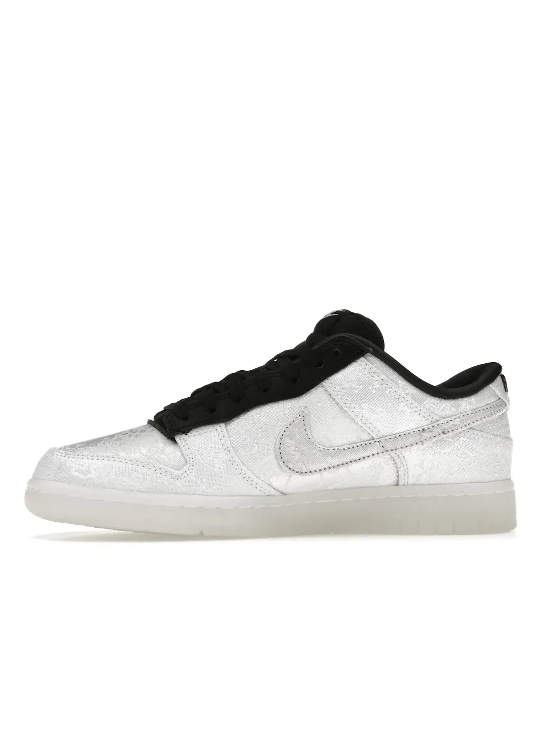 Мужские кроссовки с тирируемым верхом Nike Dunk Low CLOT Fragment Nike — изображение 3 из 4, белый/черный