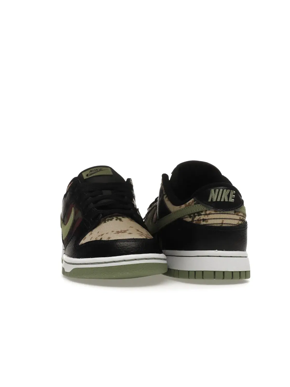 Мужские кроссовки с камуфляжным принтом Nike Dunk Low — изображение 2 из 4, черный/мульти-оливковый