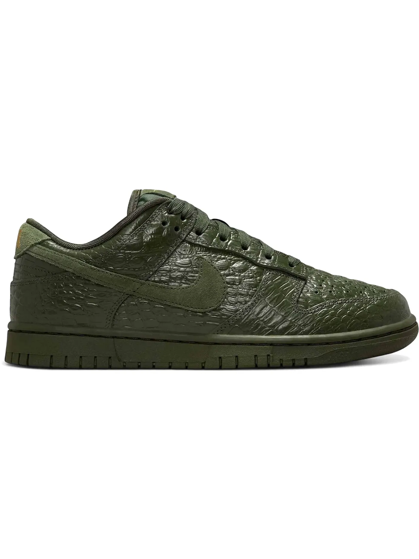 Женские кроссовки из кожи крокодила Nike Dunk Low — изображение 1 из 1