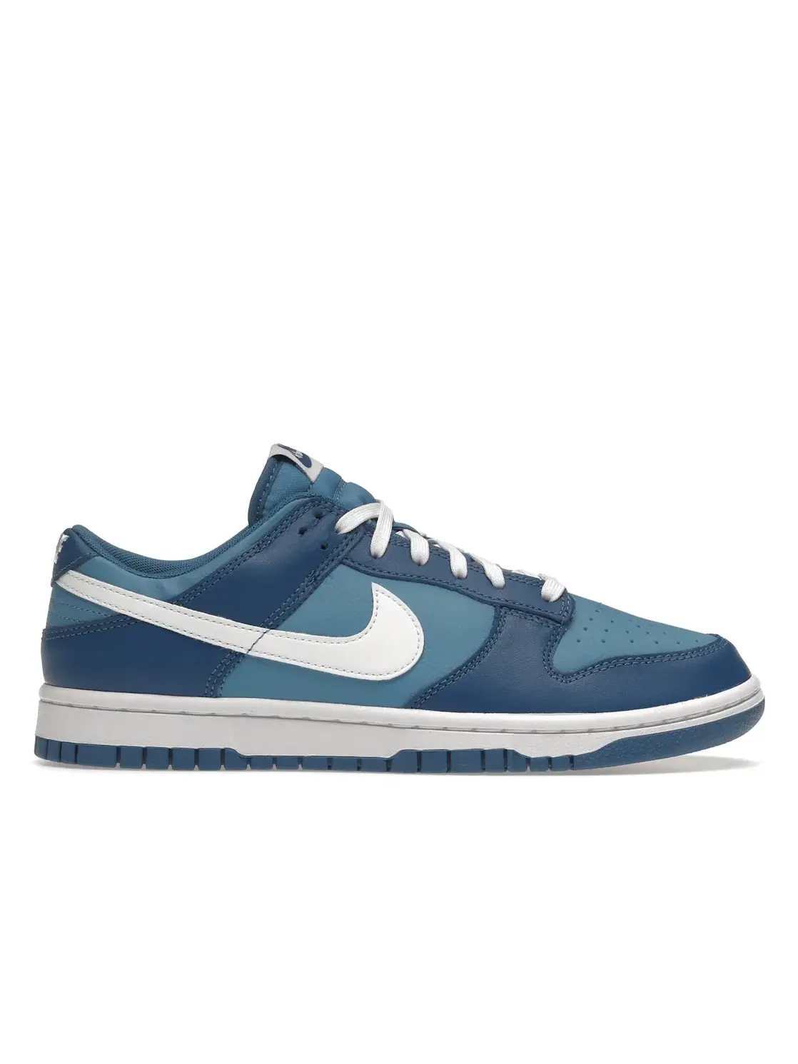 Мужские кроссовки с кожаным верхом Nike Dunk Low — изображение 1 из 4, темный синий/белый-синий