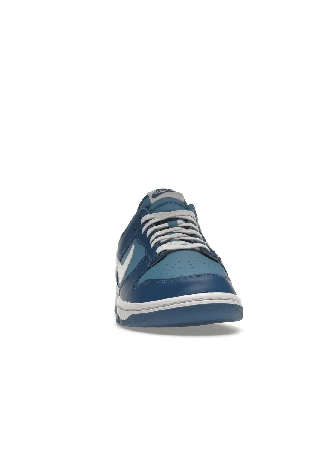 Мужские кроссовки с кожаным верхом Nike Dunk Low — изображение 2 из 4, темный синий/белый-синий