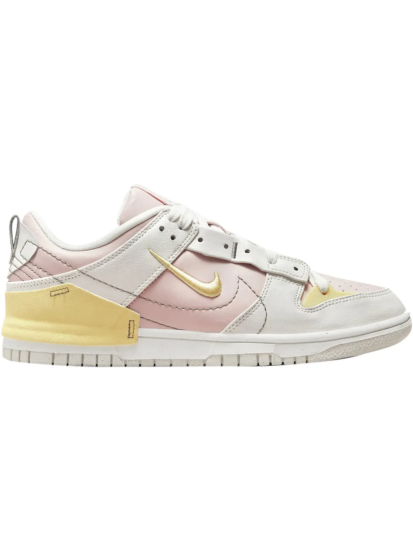 Женские кроссовки с принтом Nike Dunk Low Disrupt 2 — изображение 1 из 1, белый/розовый/желтый
