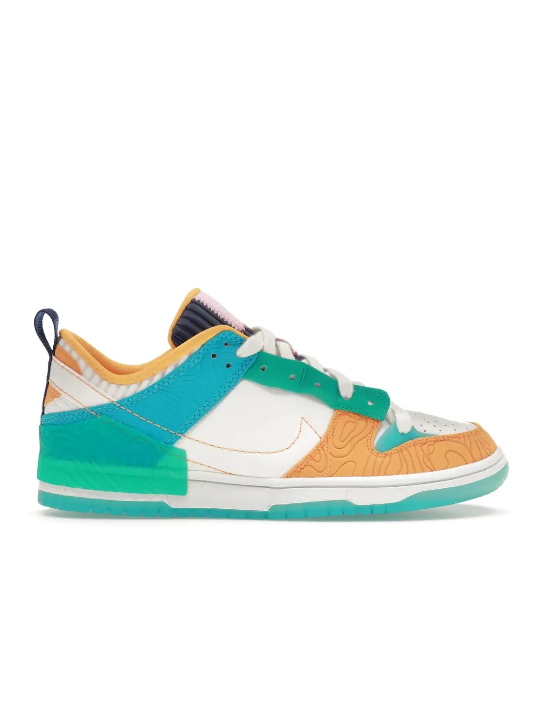 Женские кроссовки с принтом Nike Dunk Low Disrupt 2 Nike — изображение 1 из 4, белый/прозрачный-синий