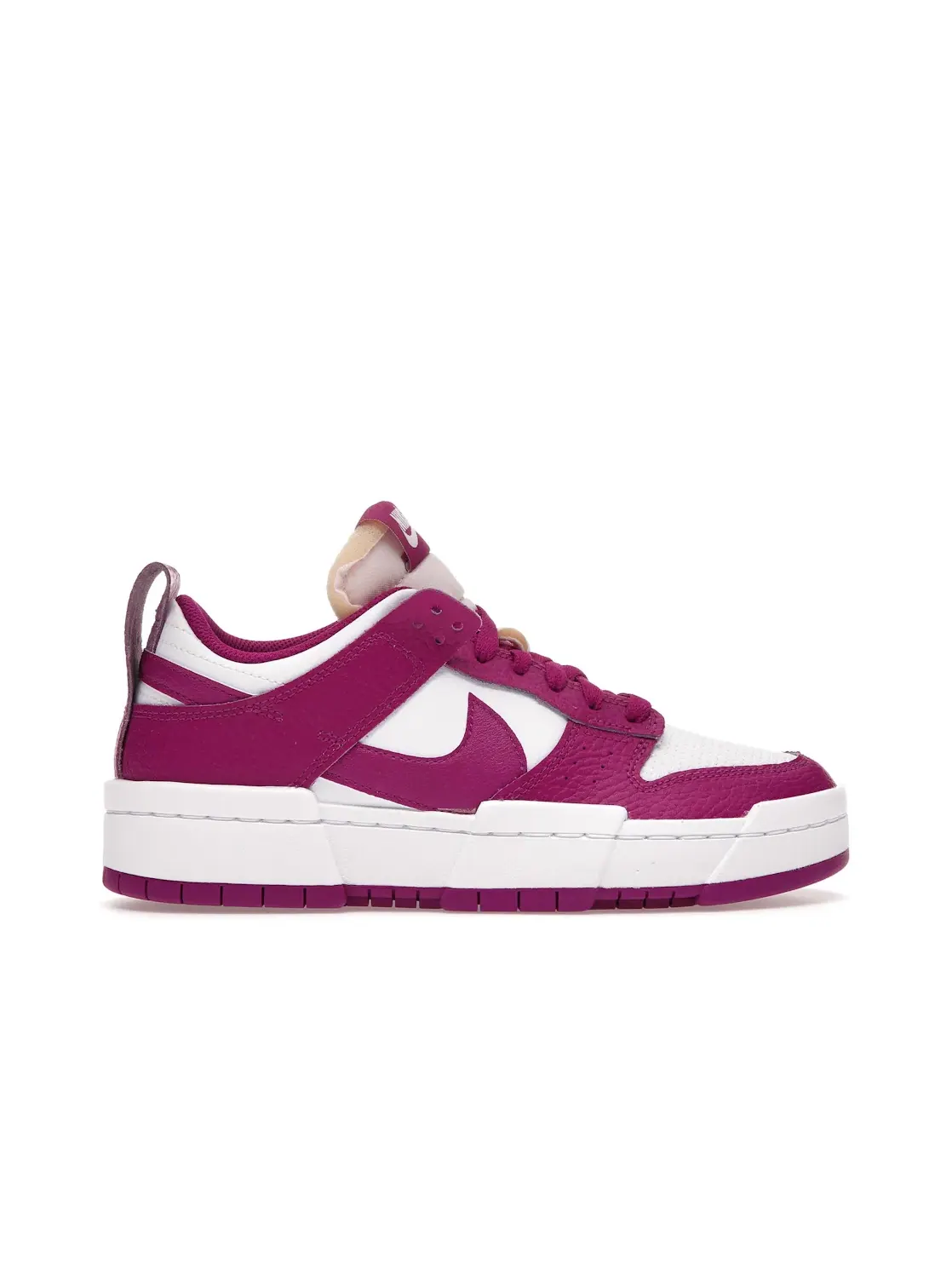 Женские кроссовки с контрастными накладками Nike Dunk Low Disrupt — изображение 1 из 4, белый/-белый