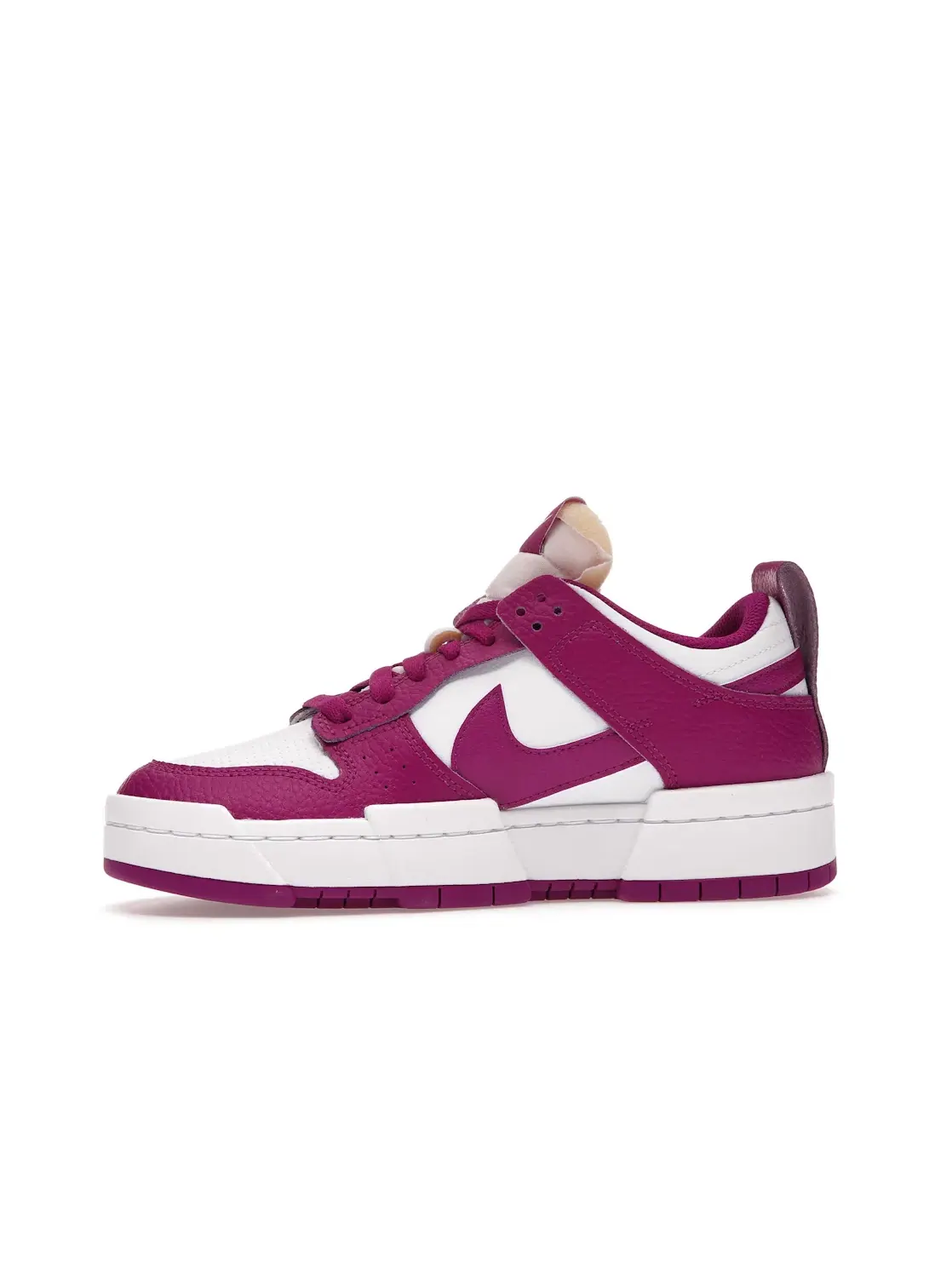 Женские кроссовки с контрастными накладками Nike Dunk Low Disrupt — изображение 3 из 4, белый/-белый