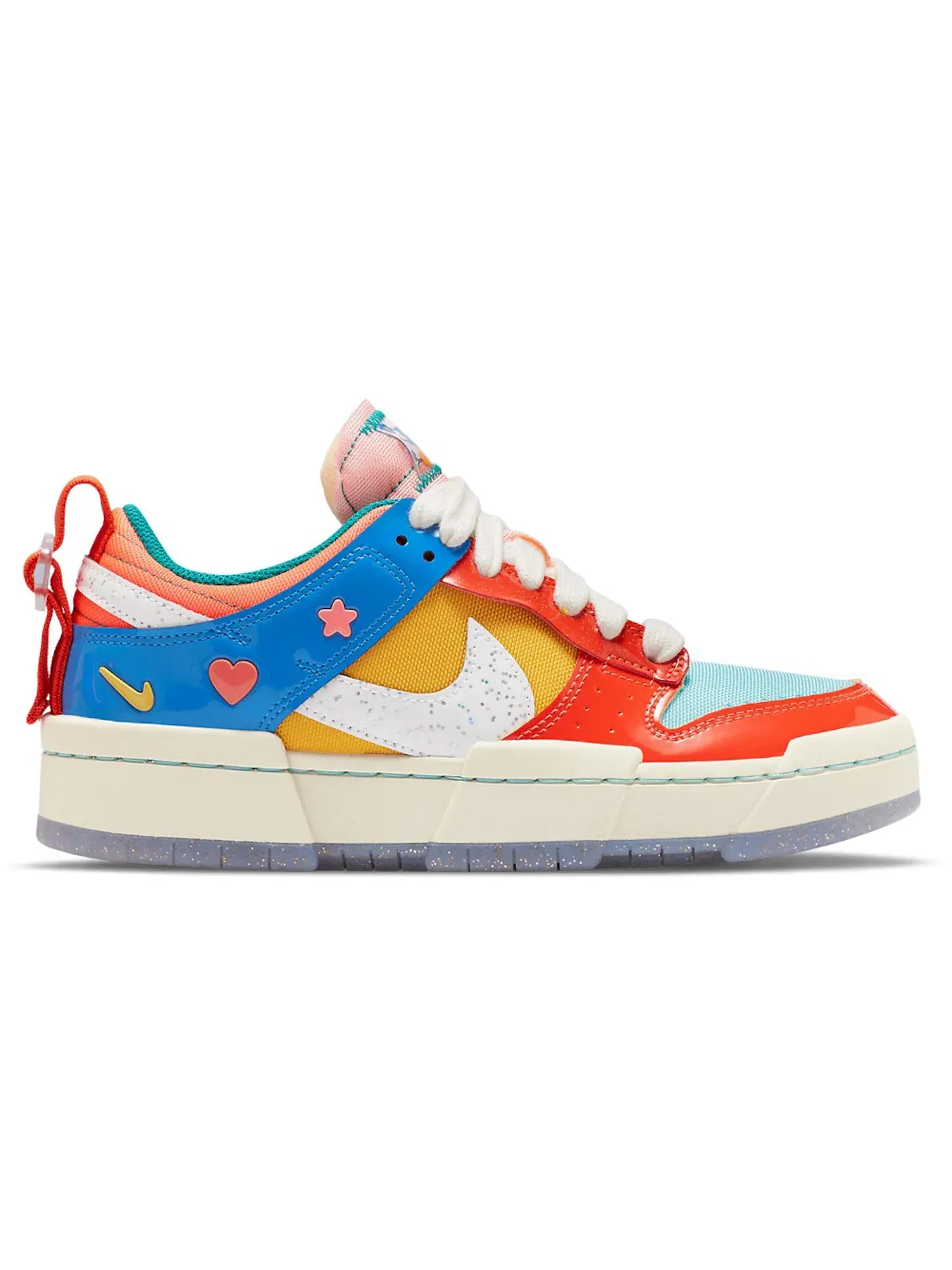 Женские кроссовки Lifestyle Nike Dunk Low Disrupt — изображение 1 из 1, оранжевый/синий-красный