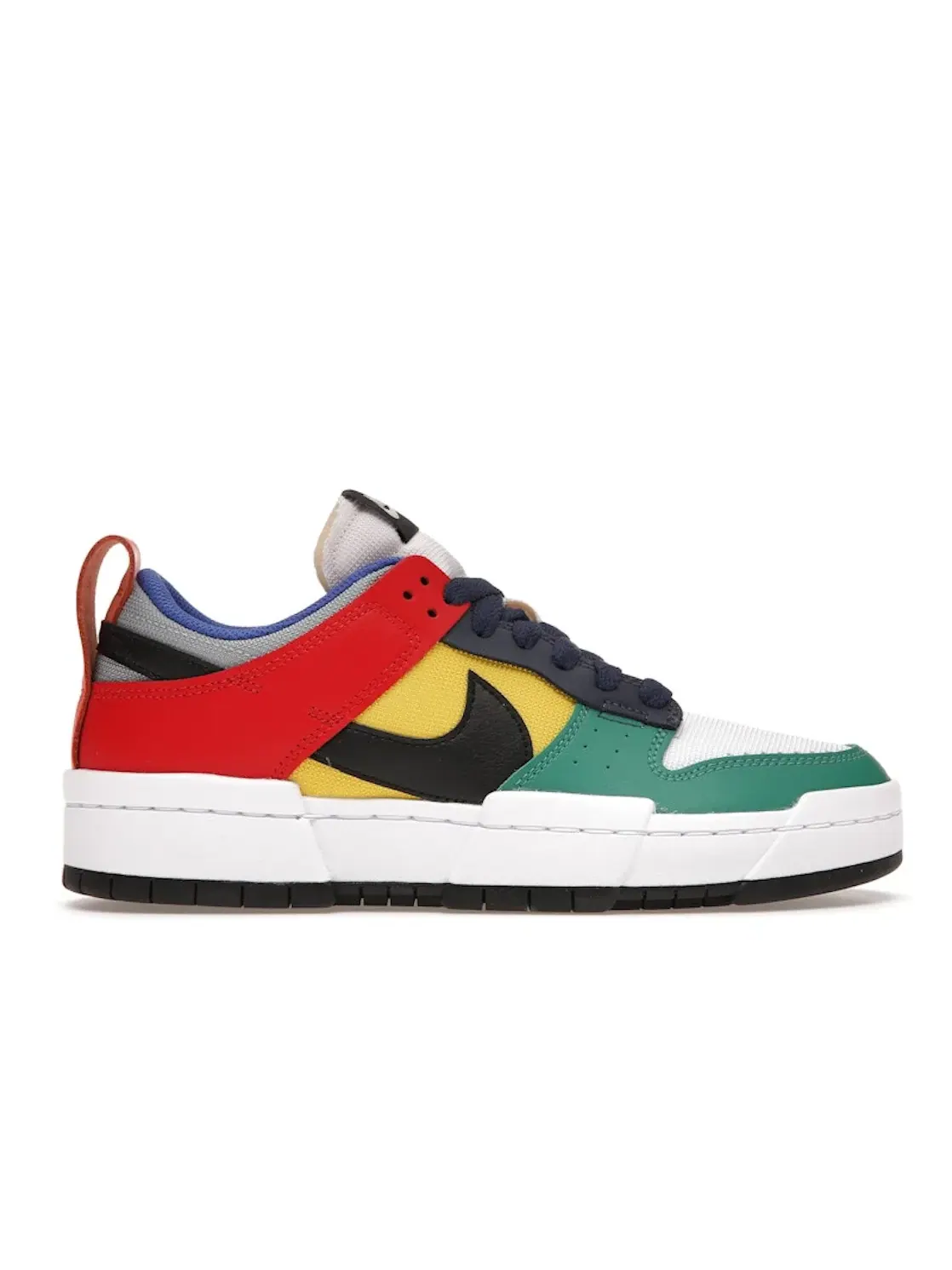 Женские кроссовки с мультиколором Nike Dunk Low Disrupt — изображение 1 из 4, черный/мульти--белый
