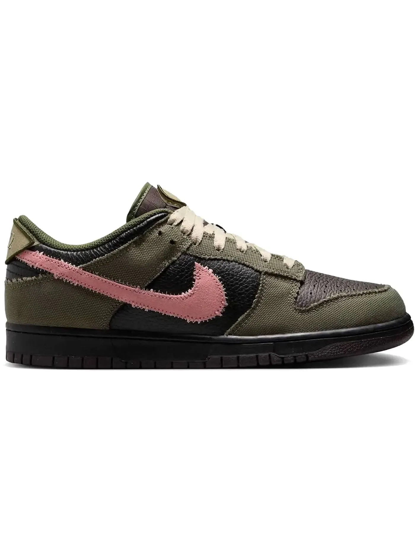 Мужские повседневные кроссовки с принтом Nike Dunk Low Dunks Not Dead Nike — изображение 1 из 1, оливковый/черный/розовый