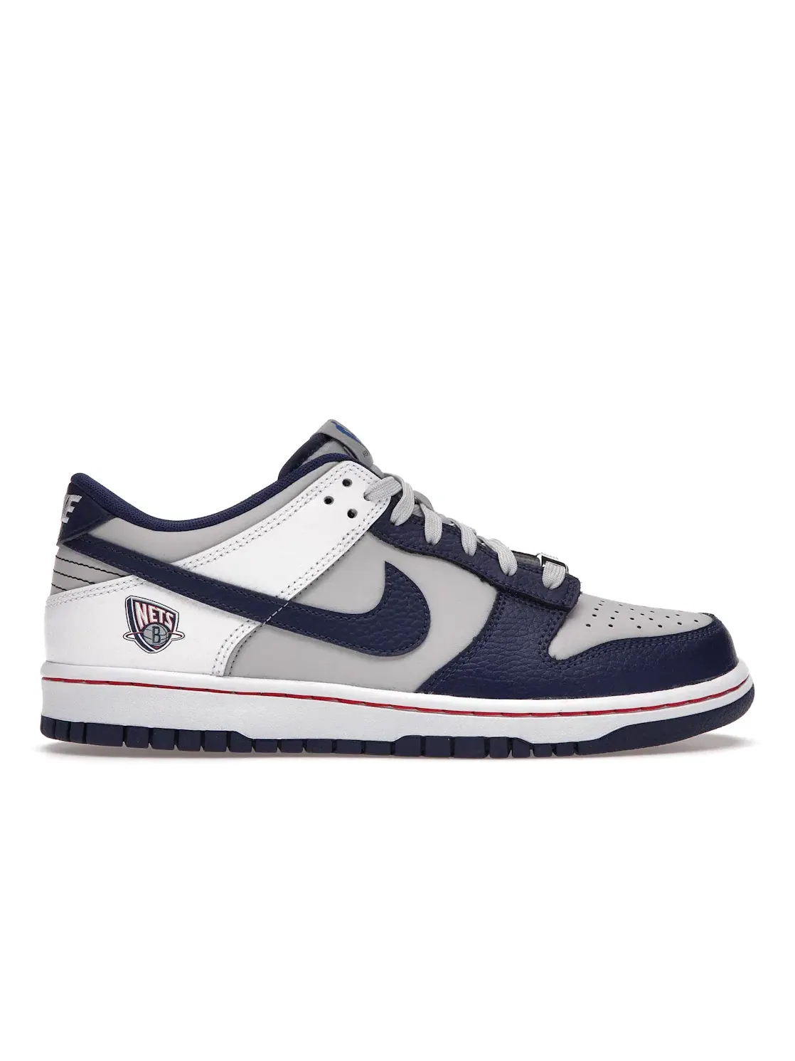 Детские кроссовки Lifestyle с принтом Nike Nike Dunk Low EMB — изображение 1 из 4, серый/белый/синий/синий
