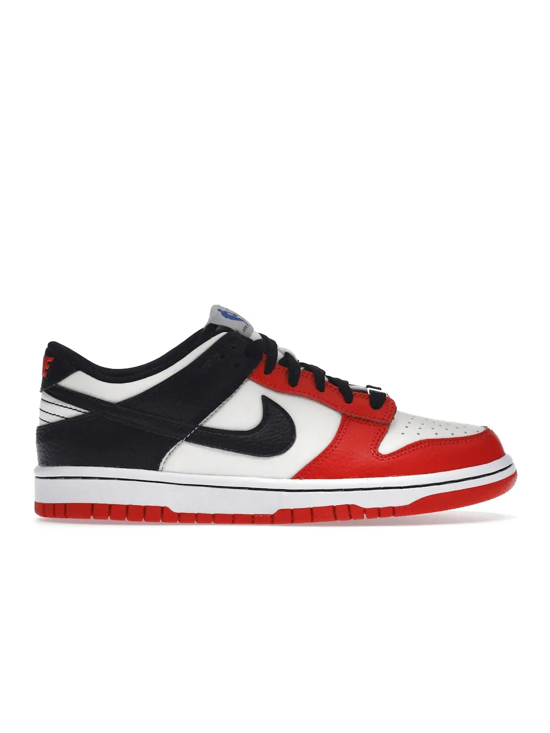Детские кроссовки Lifestyle с принтом Nike Dunk Low EMB Nike — изображение 1 из 4, черный/красный/черный