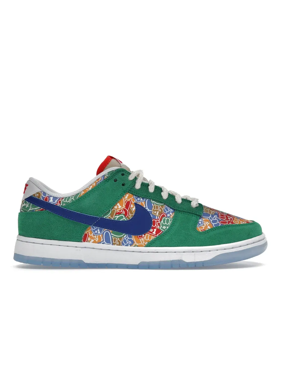 Мужские кроссовки Lifestyle Nike Dunk Low — изображение 1 из 4, зеленый/белый/красный