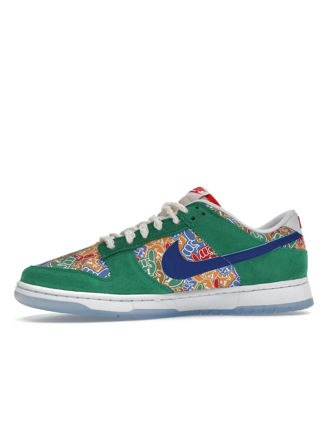 Мужские кроссовки Lifestyle Nike Dunk Low — изображение 3 из 4, зеленый/белый/красный