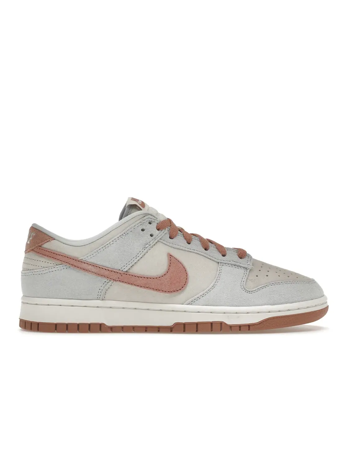 Мужские кроссовки с замшевым верхом Nike Dunk Low — изображение 1 из 4, розовый--белый
