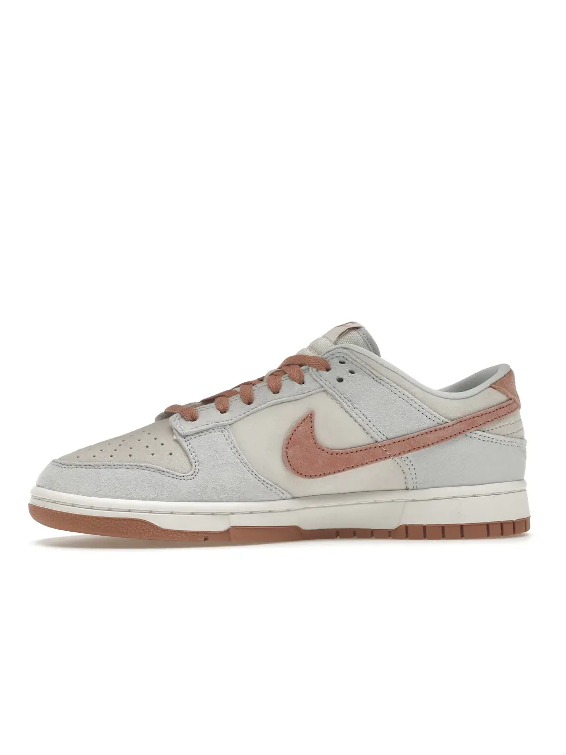 Мужские кроссовки с замшевым верхом Nike Dunk Low — изображение 3 из 4, розовый--белый