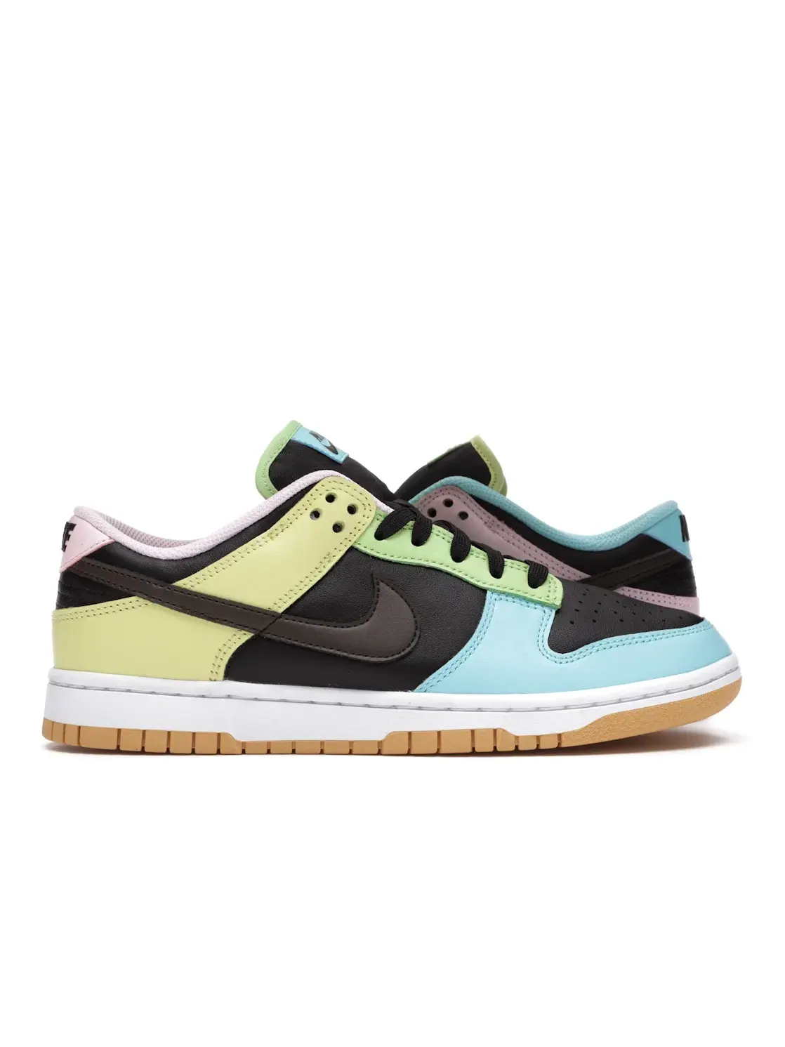 Мужские кроссовки Lifestyle с принтом Nike Dunk Low Nike — изображение 1 из 4, черный/мульти-мульти
