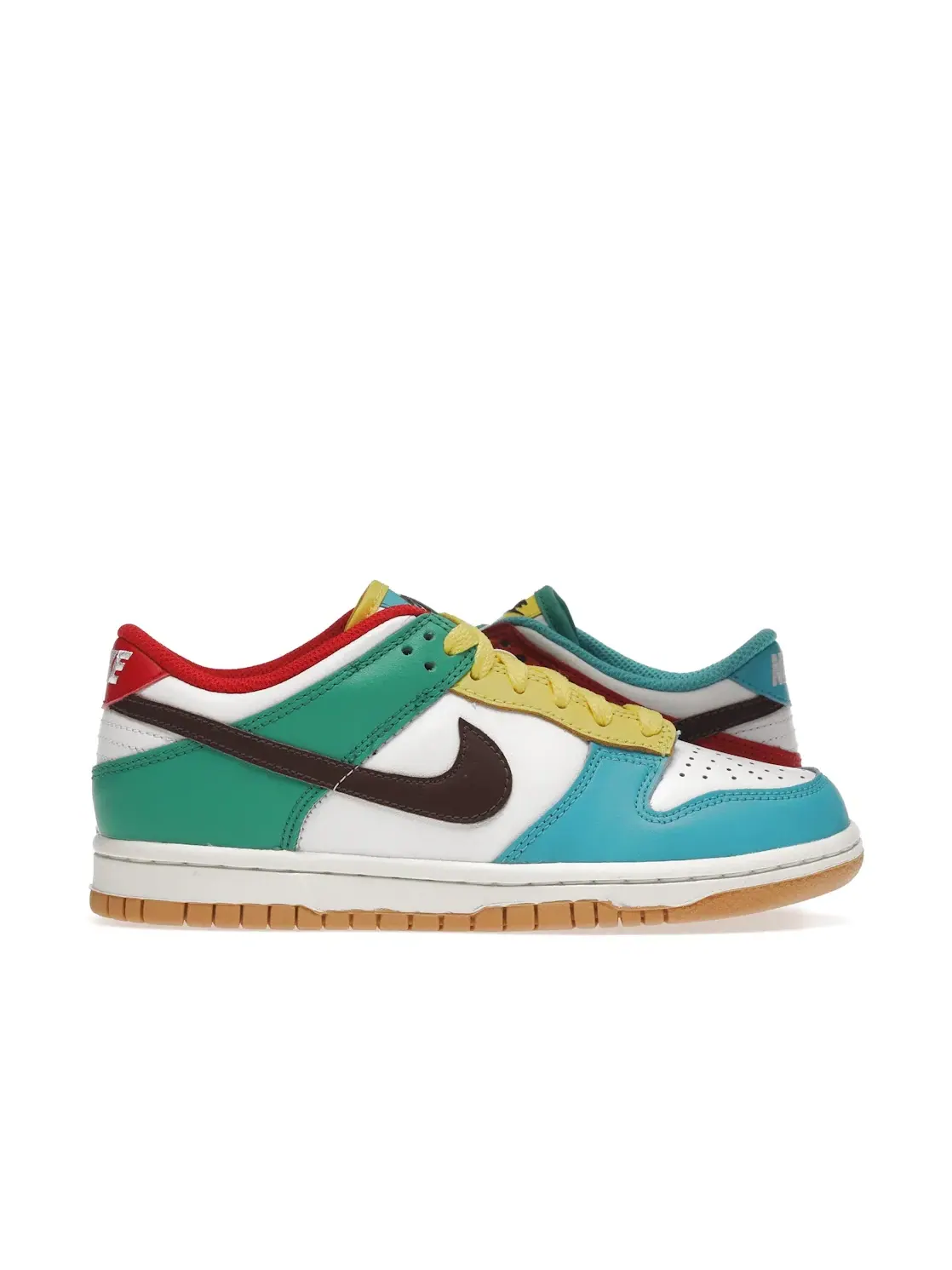 Детские кроссовки Lifestyle Nike Dunk Low — изображение 1 из 4, белый/светлый-зеленый