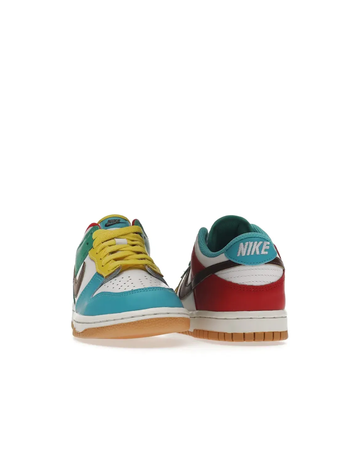 Детские кроссовки Lifestyle Nike Dunk Low — изображение 2 из 4, белый/светлый-зеленый
