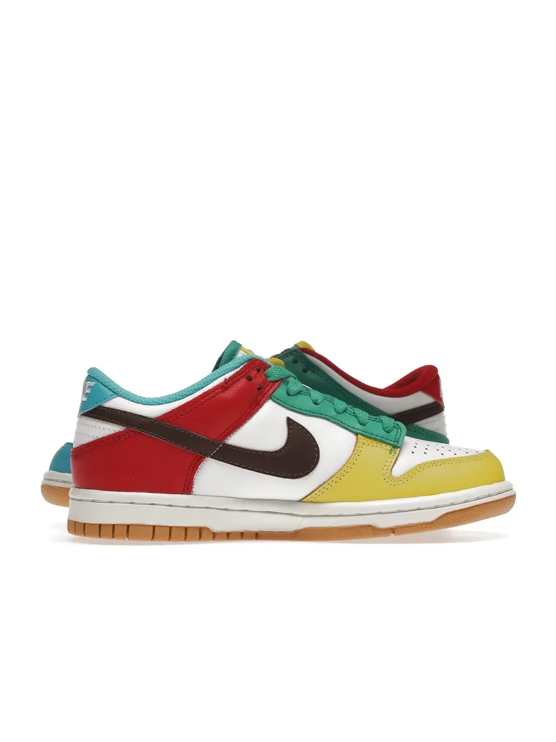 Детские кроссовки Lifestyle Nike Dunk Low — изображение 3 из 4, белый/светлый-зеленый