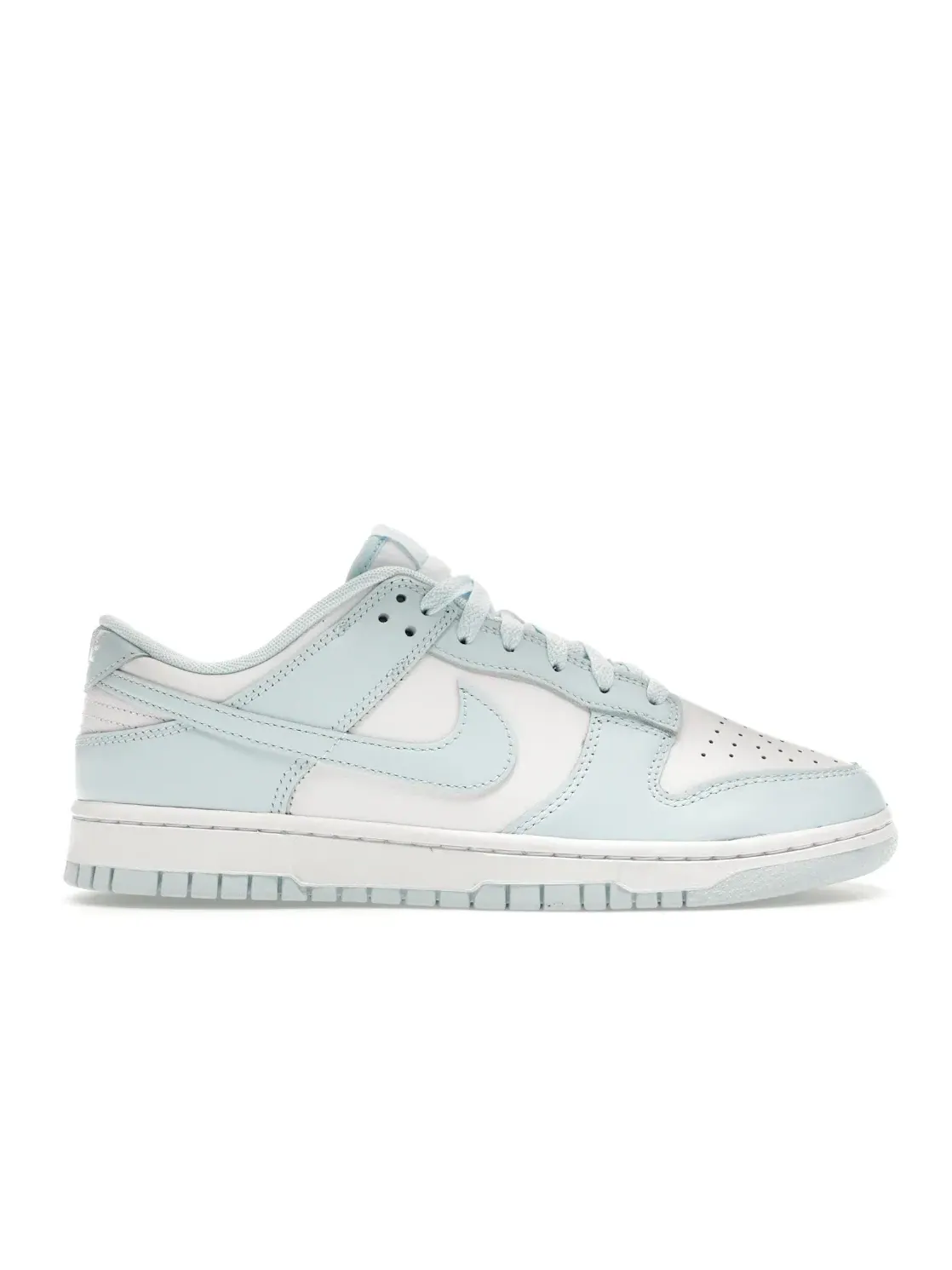 Мужские кроссовки с кожаным верхом Nike Dunk Low Nike — изображение 1 из 4, белый/синий