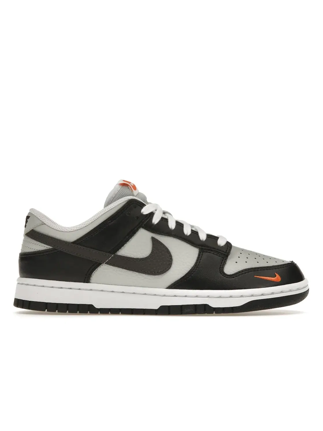 Мужские кроссовки с мини-логотипом Nike Dunk Low Nike — изображение 1 из 4, черный/белый/оранжевый