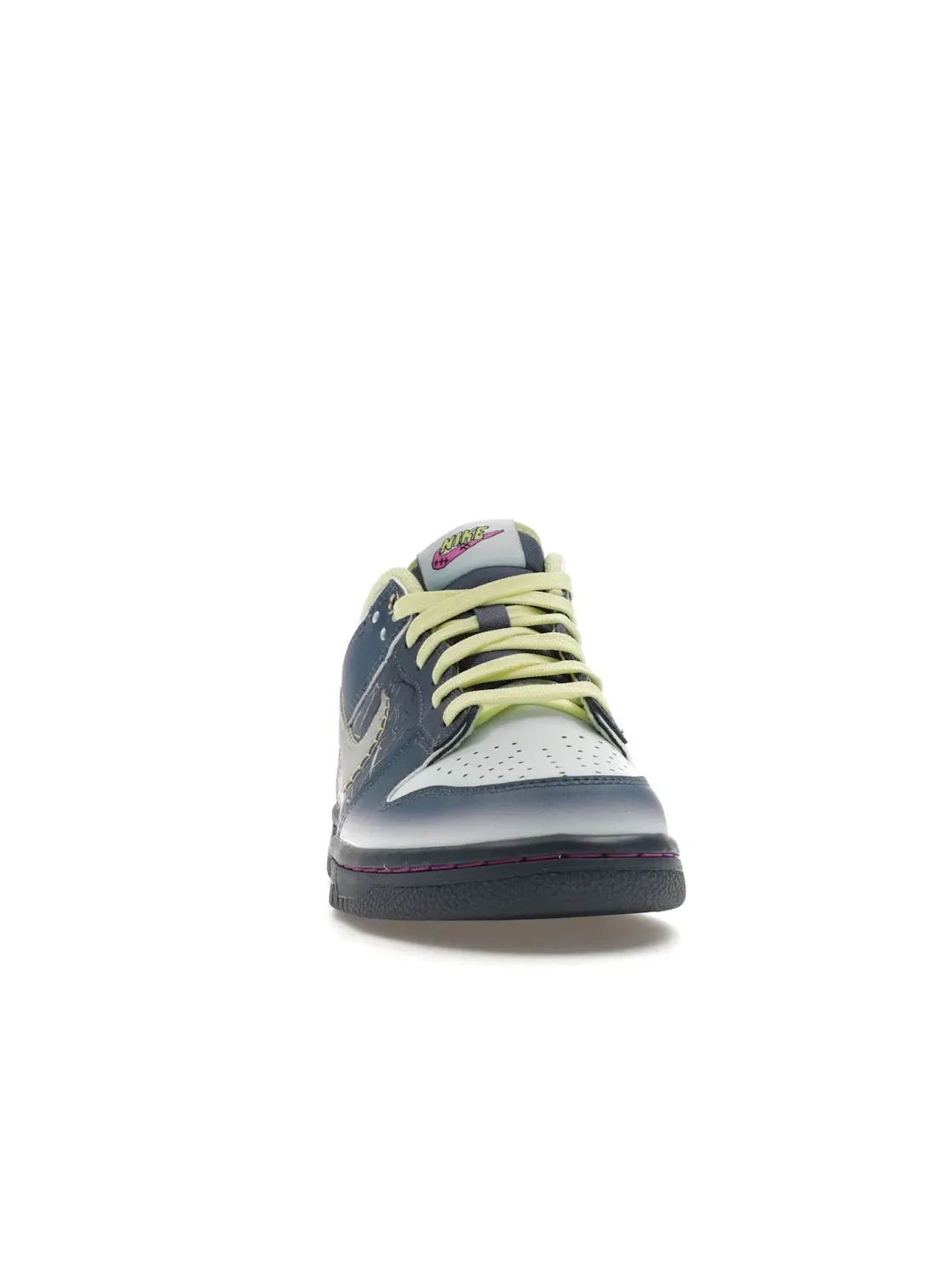 Детские кроссовки Lifestyle с принтом Nike Dunk Low Nike — изображение 2 из 4, синий/синий-зеленый