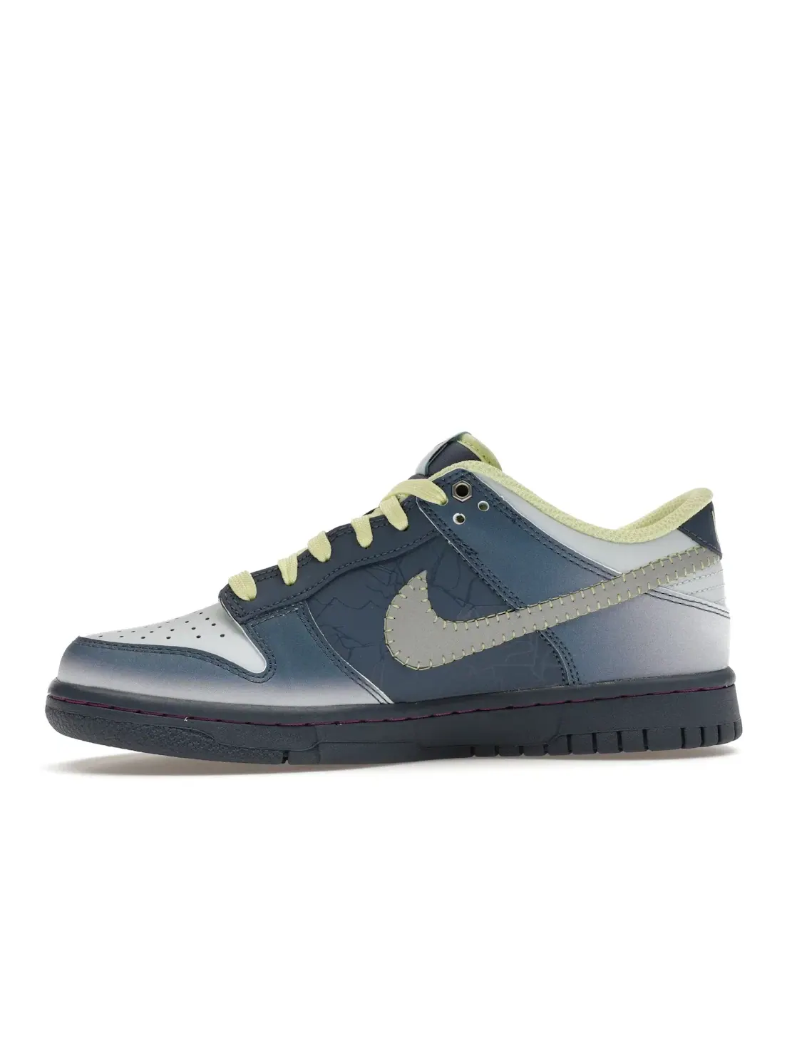 Детские кроссовки Lifestyle с принтом Nike Dunk Low Nike — изображение 3 из 4, синий/синий-зеленый