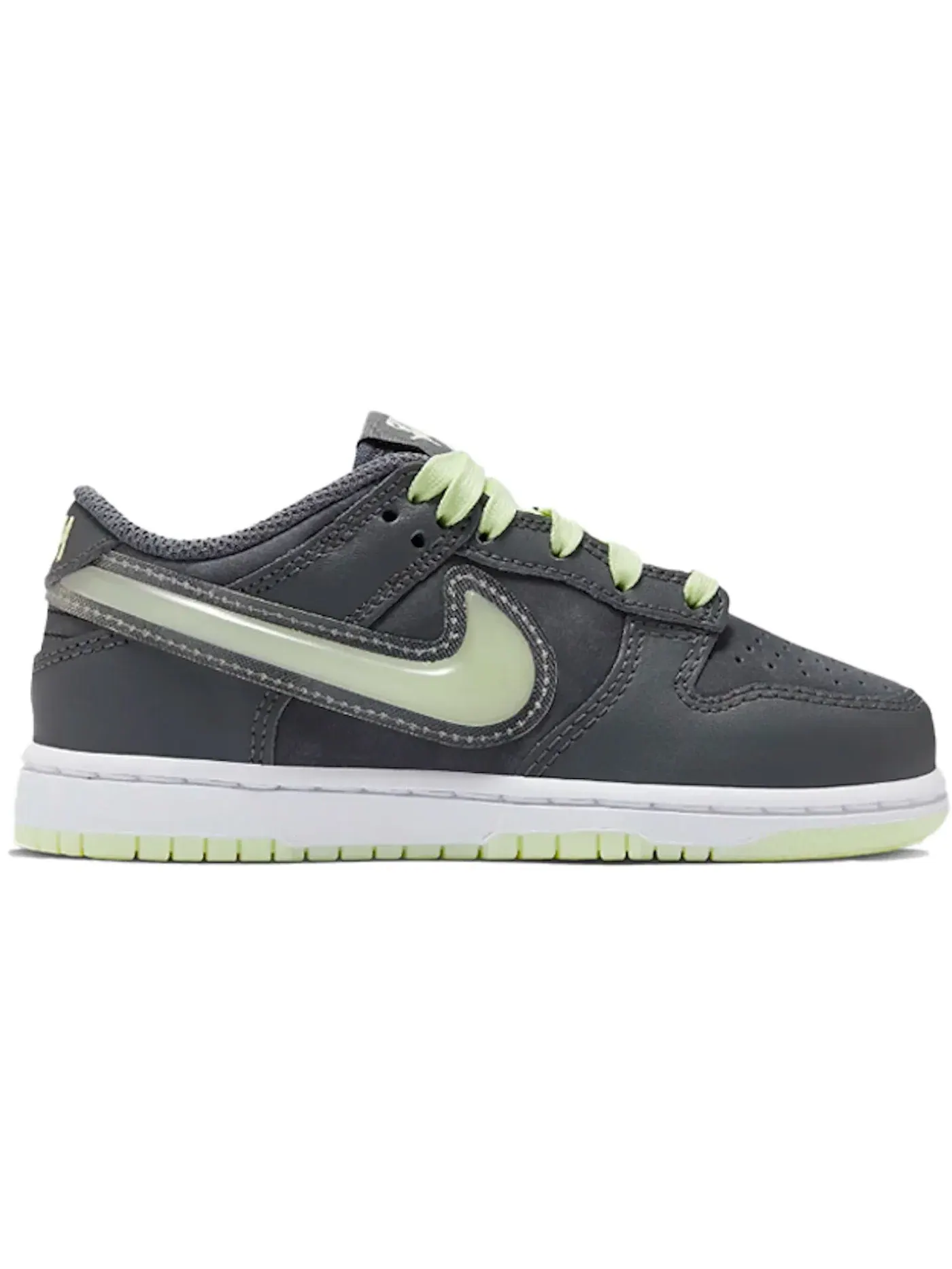 Детские кроссовки Lifestyle с принтом Nike Dunk Low Nike — изображение 1 из 1, серый//белый/серый