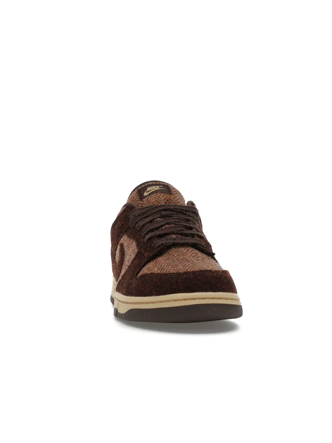 Женские кроссовки с твидом Harris Tweed Nike Dunk Low — изображение 2 из 4, фиолетовый коричневый