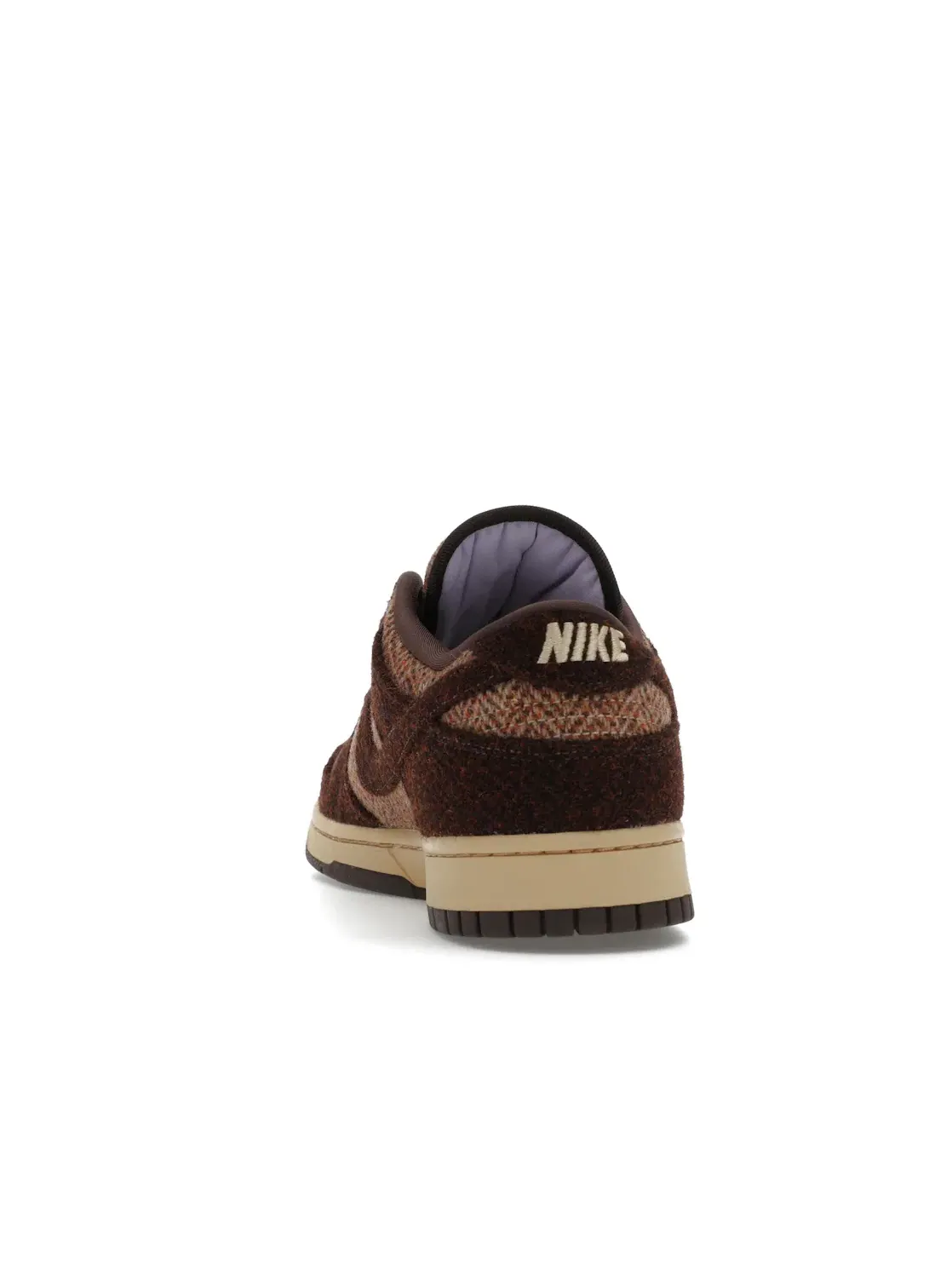 Женские кроссовки с твидом Harris Tweed Nike Dunk Low — изображение 4 из 4, фиолетовый коричневый