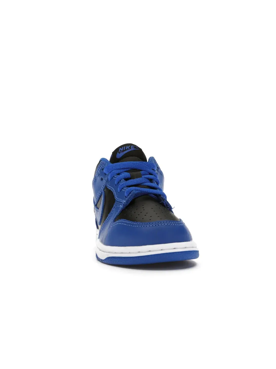 Детские кроссовки для мальчиков с кожаным верхом Nike Dunk Low — изображение 2 из 4, черный//белый