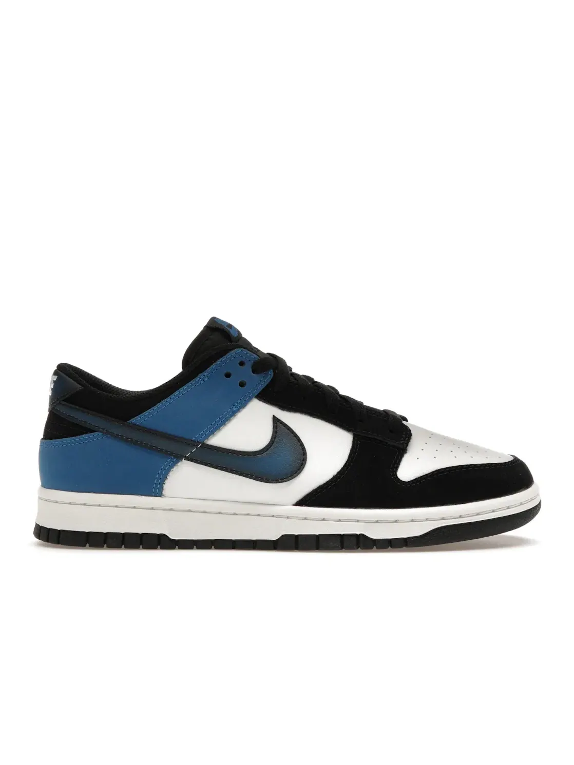 Мужские кроссовки с классическим дизайном Nike Dunk Low Nike — изображение 1 из 4, белый/синий-черный-белый