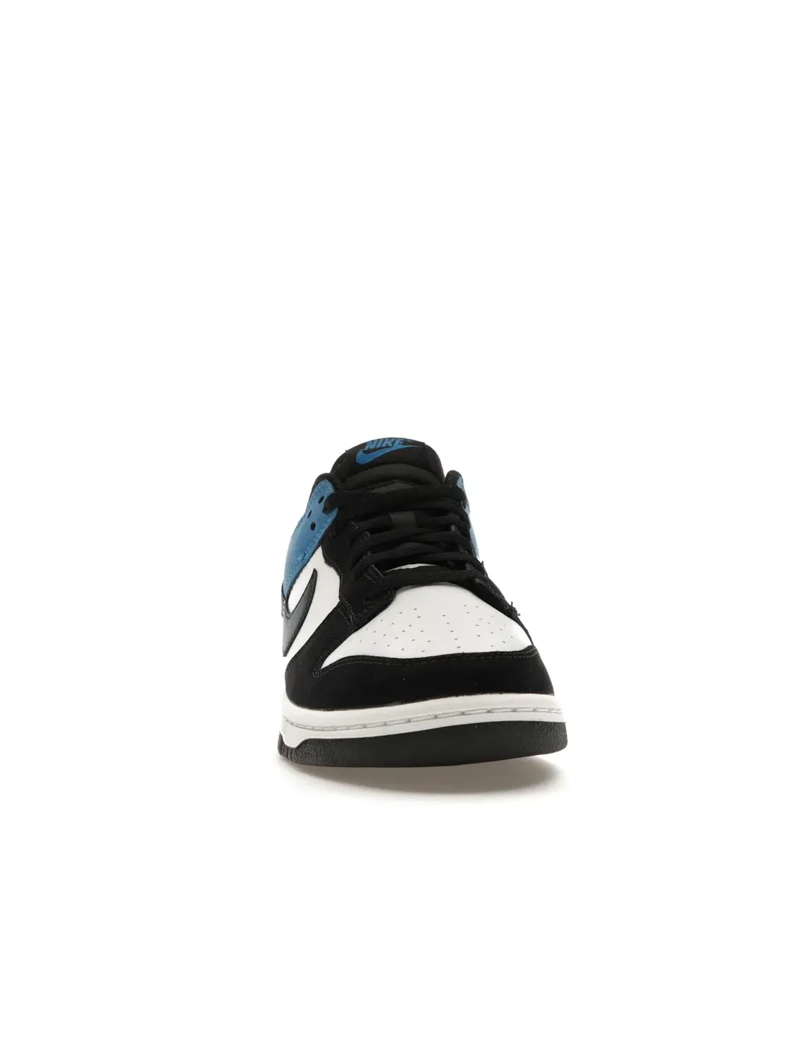 Мужские кроссовки с классическим дизайном Nike Dunk Low Nike — изображение 2 из 4, белый/синий-черный-белый