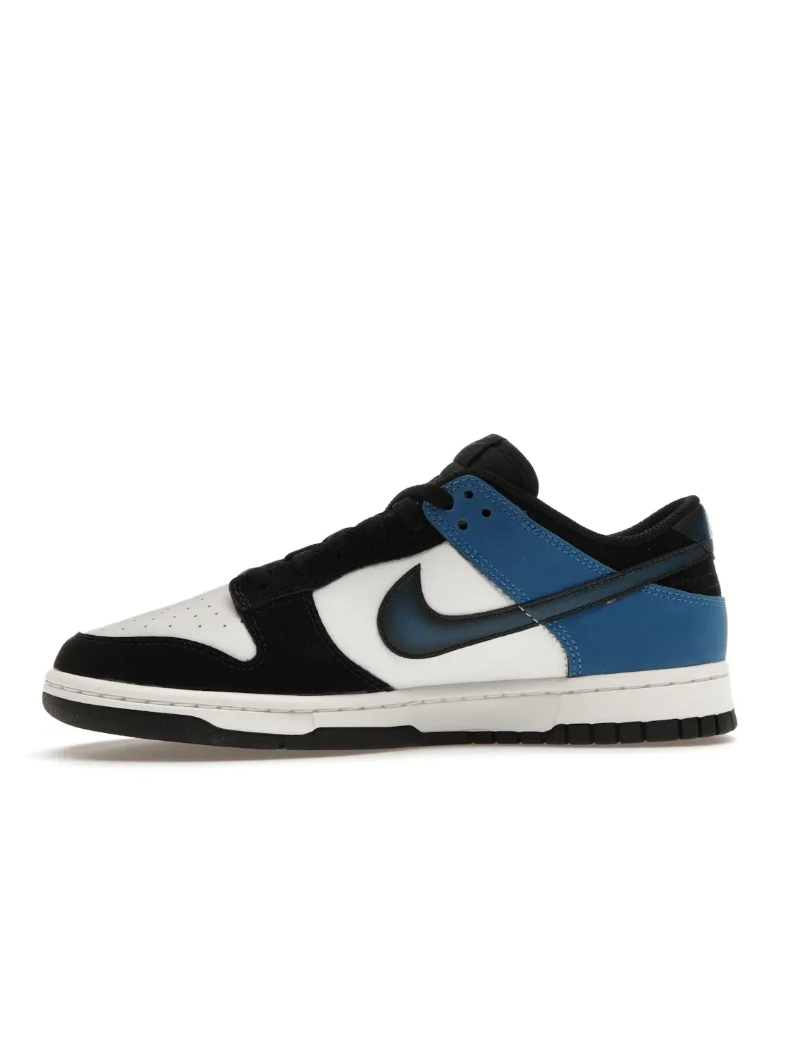 Мужские кроссовки с классическим дизайном Nike Dunk Low Nike — изображение 3 из 4, белый/синий-черный-белый