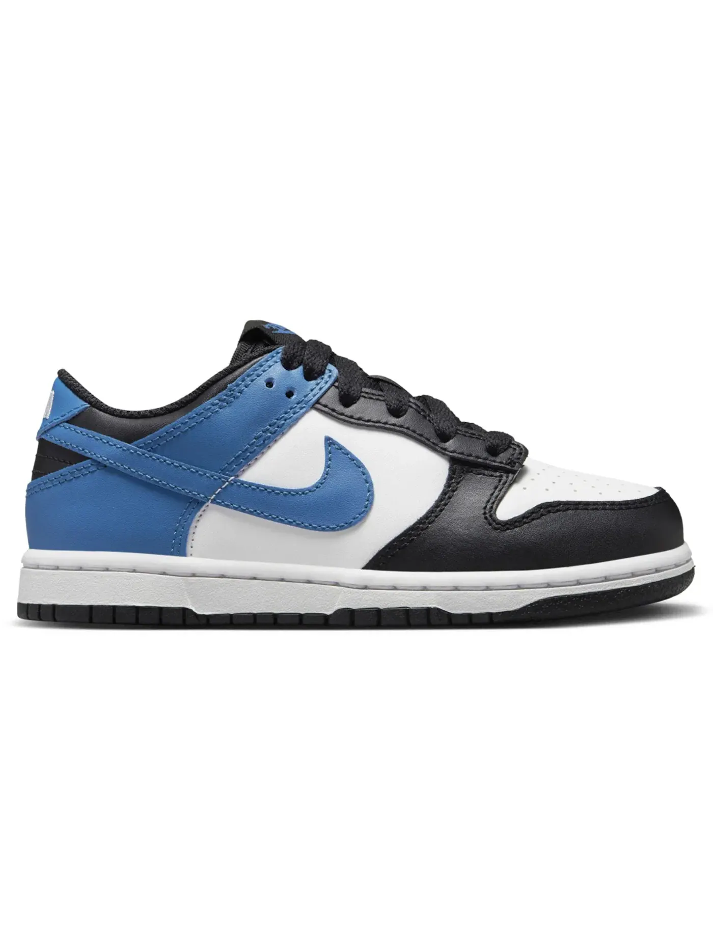 Детские кроссовки Lifestyle Nike Dunk Low — изображение 1 из 1, белый/черный/белый/синий