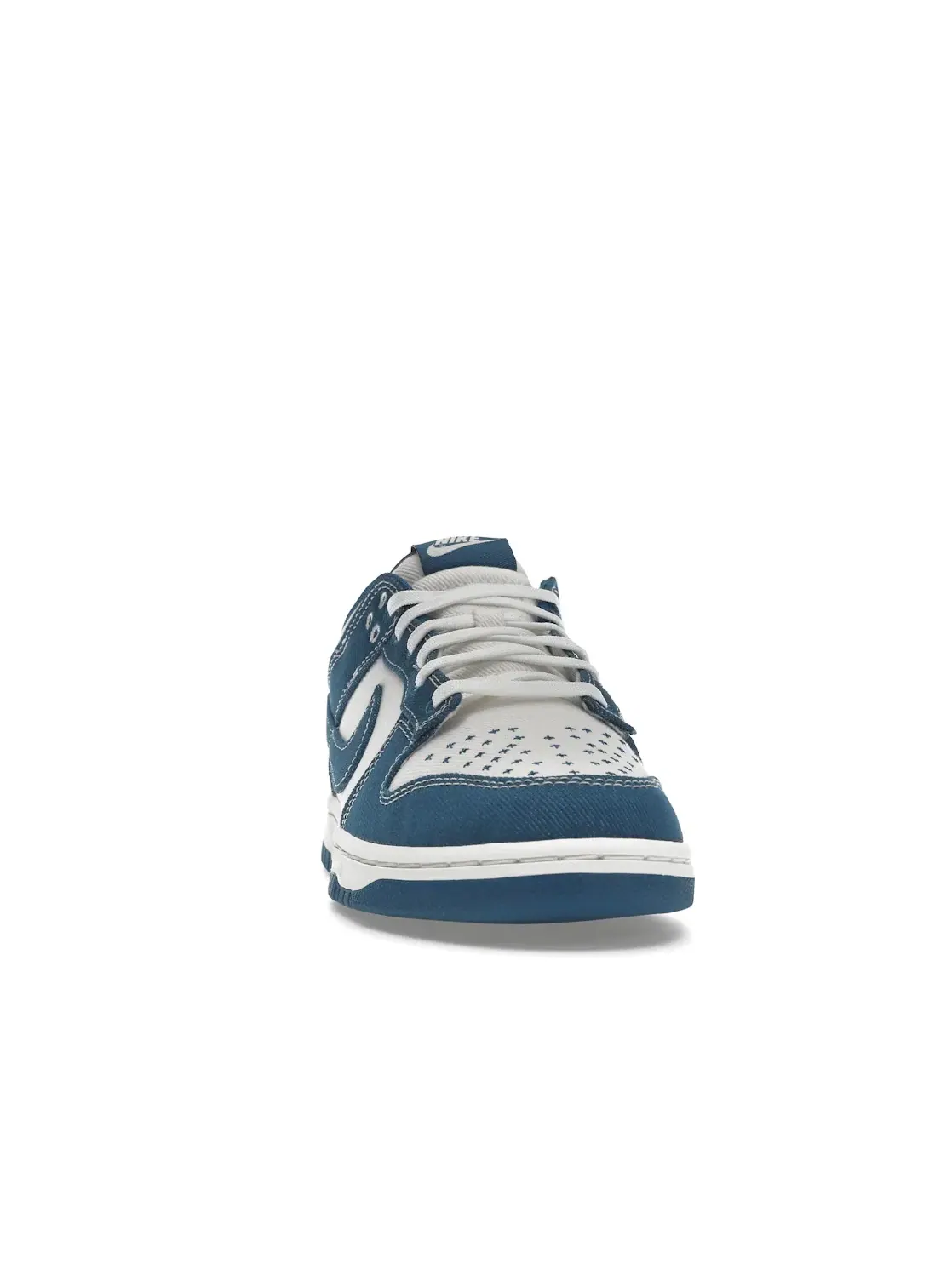 Мужские кроссовки с традиционной вышивкой сашико Nike Dunk Low — изображение 2 из 4, белый/синий