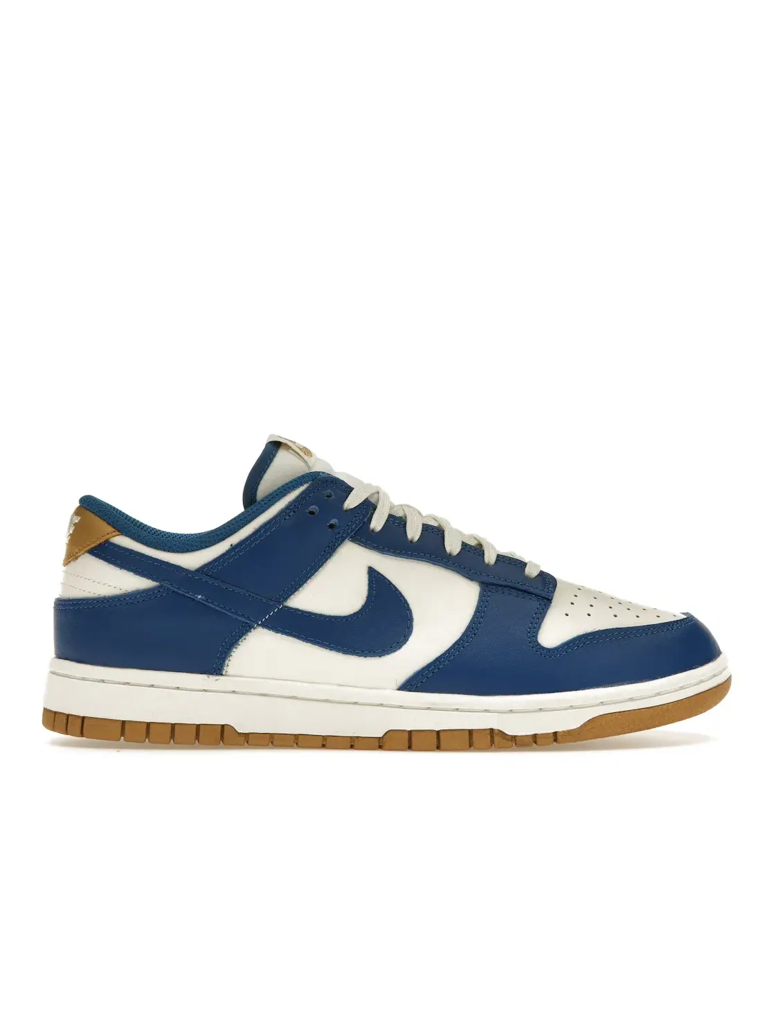 Женские кроссовки с цветовой блокировкой Nike Dunk Low — изображение 1 из 4, белый/синий/золотистый