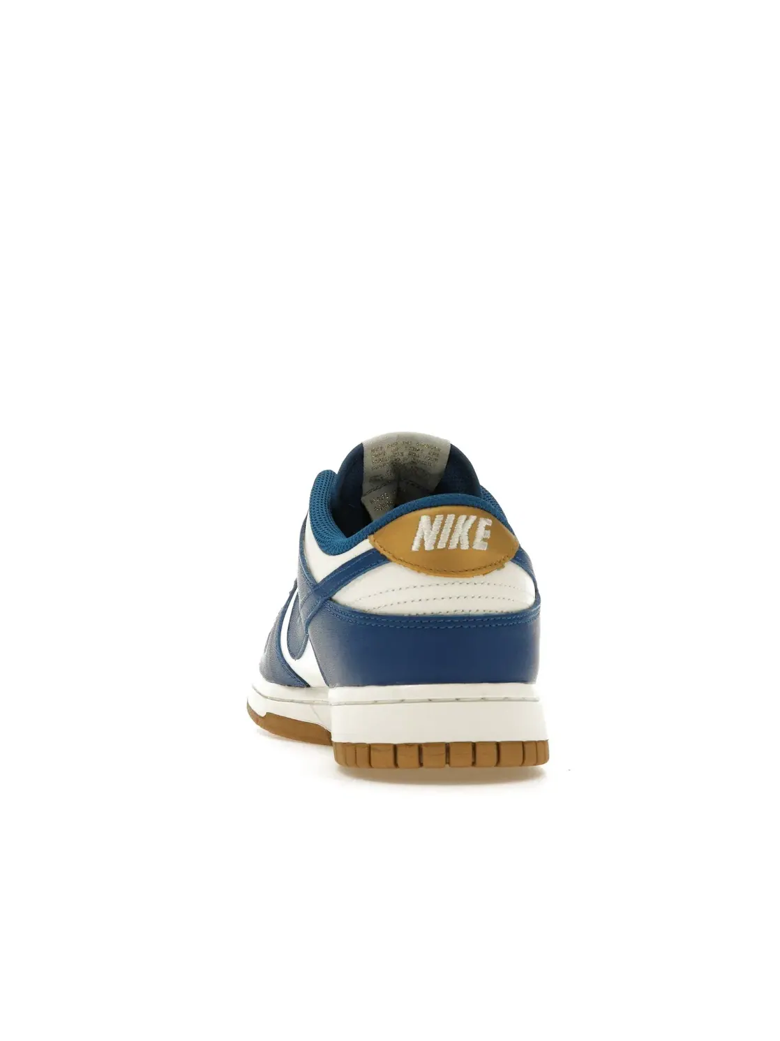 Женские кроссовки с цветовой блокировкой Nike Dunk Low — изображение 4 из 4, белый/синий/золотистый