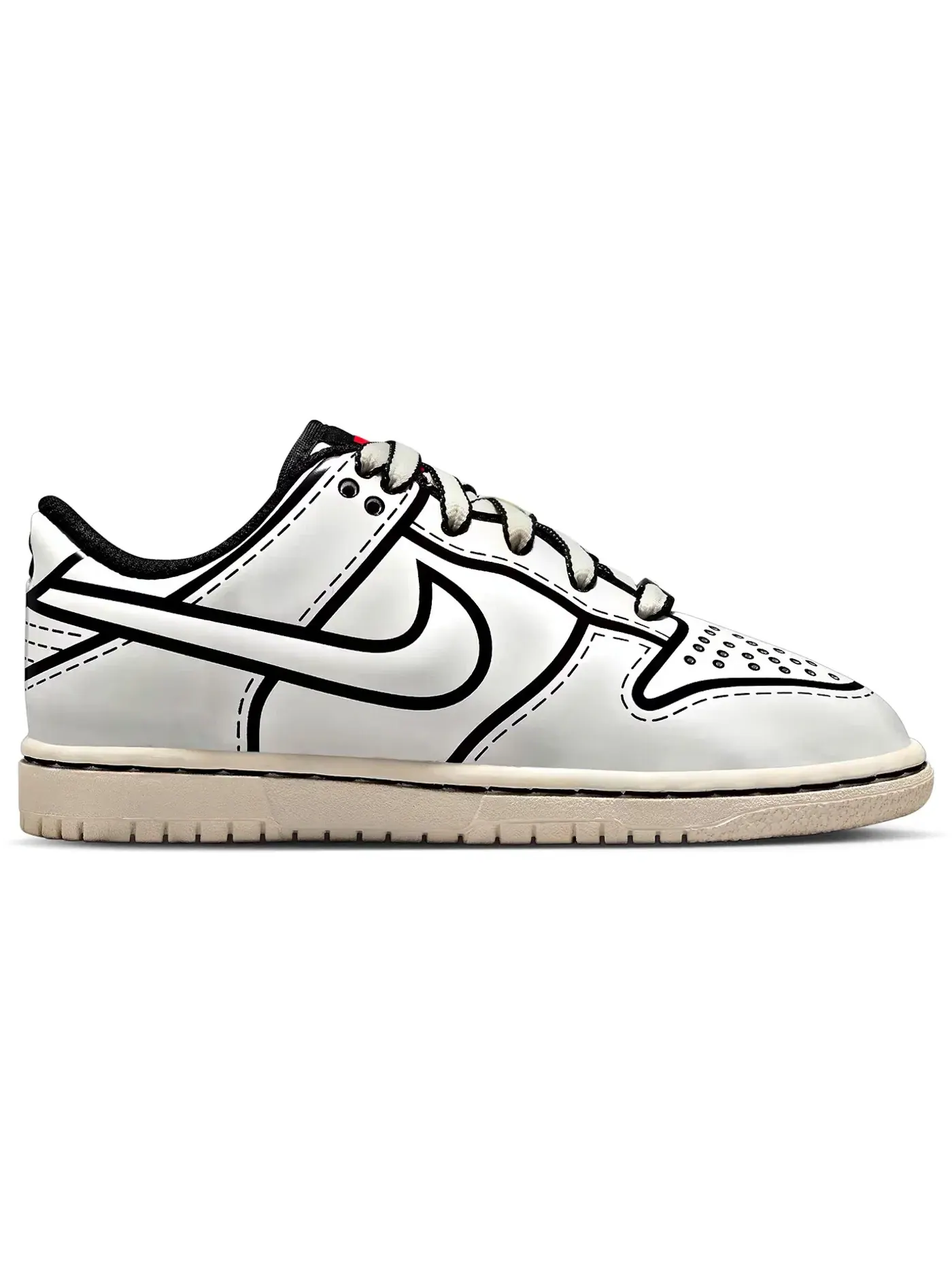 Детские кроссовки Lifestyle Nike Dunk Low LEGO Sail (PS) Nike — изображение 1 из 1, черный/красный