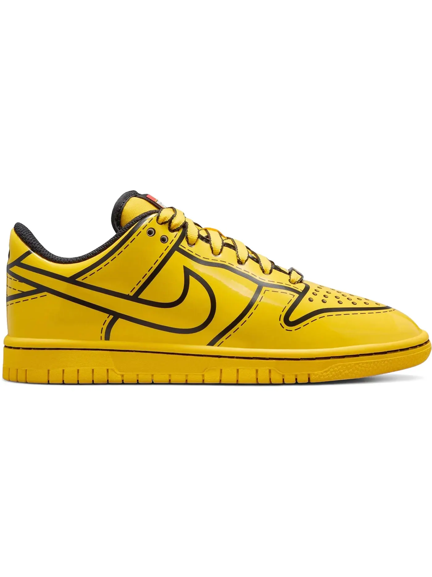 Детские кроссовки LEGO с принтом Nike Dunk Low — изображение 1 из 1, желтый/желтый/черный