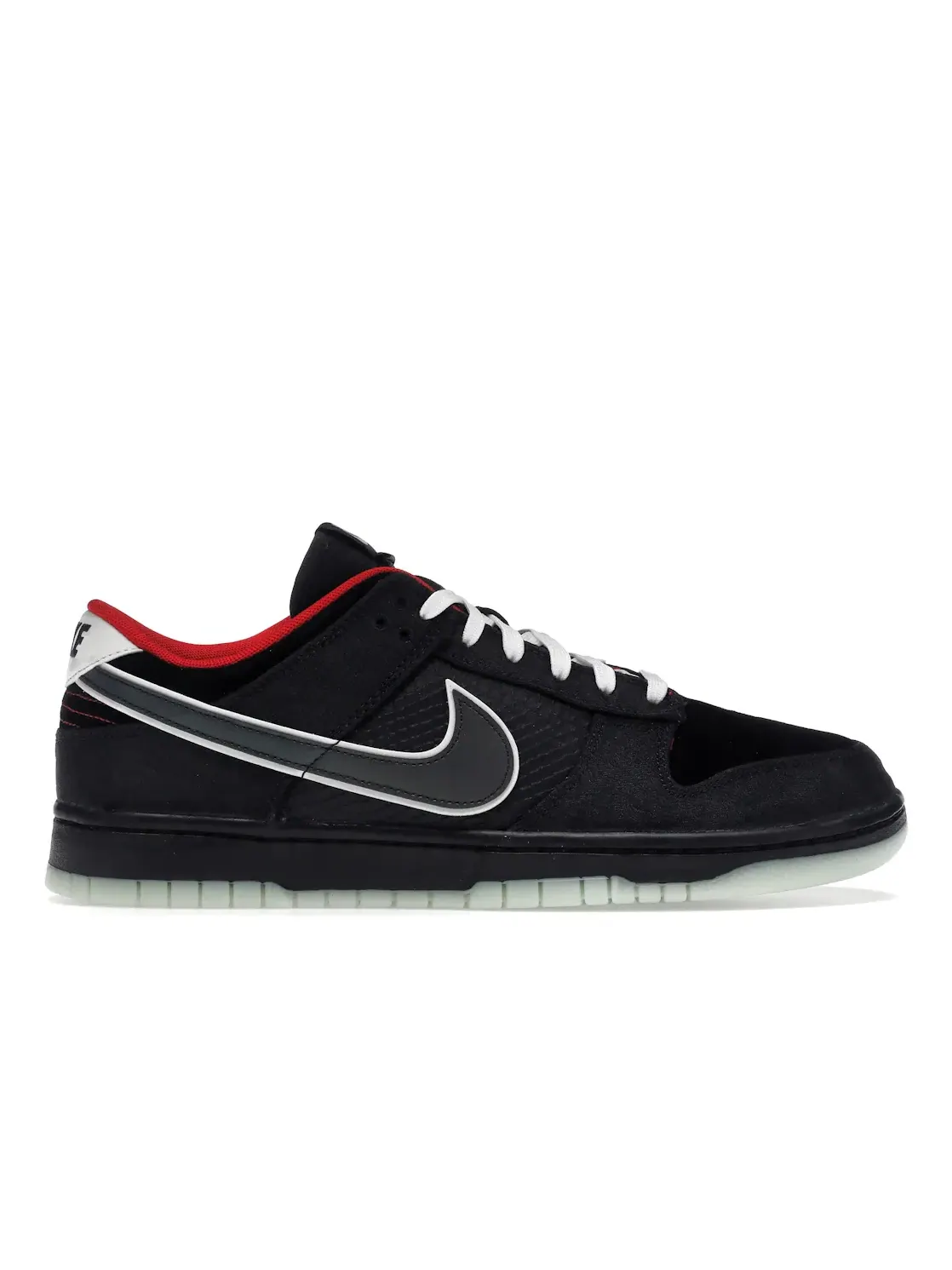 Мужские кроссовки Lifestyle с принтом Nike Dunk Low Nike — изображение 1 из 4, черный/белый-яркий