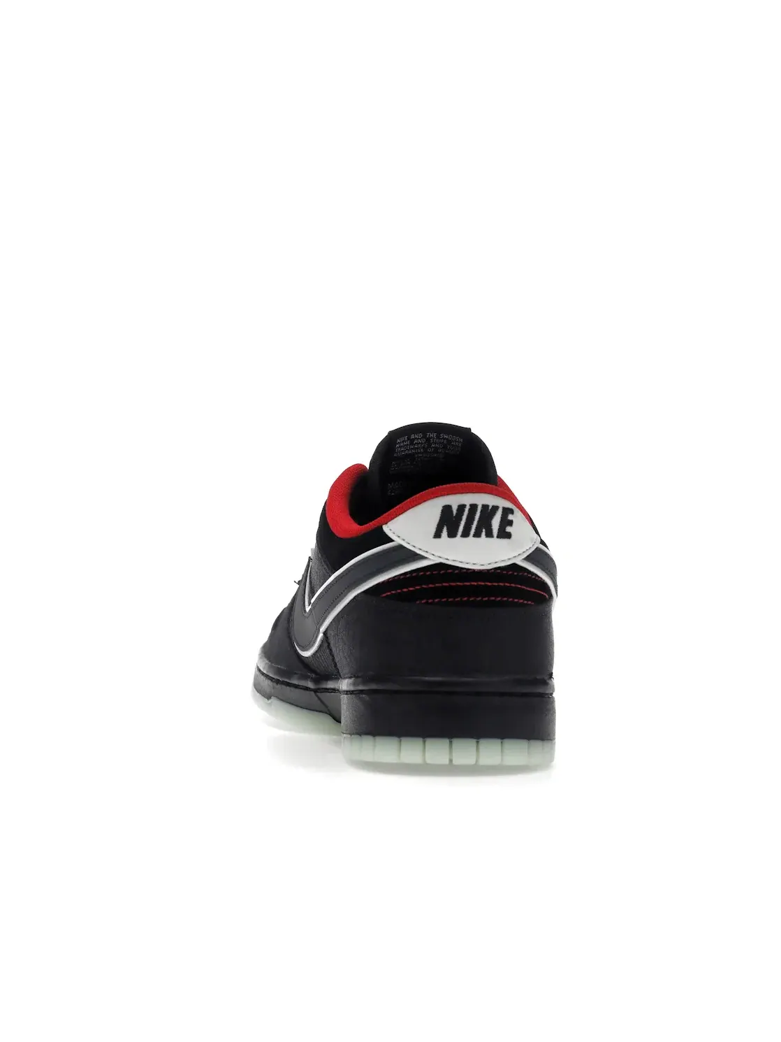 Мужские кроссовки Lifestyle с принтом Nike Dunk Low Nike — изображение 4 из 4, черный/белый-яркий